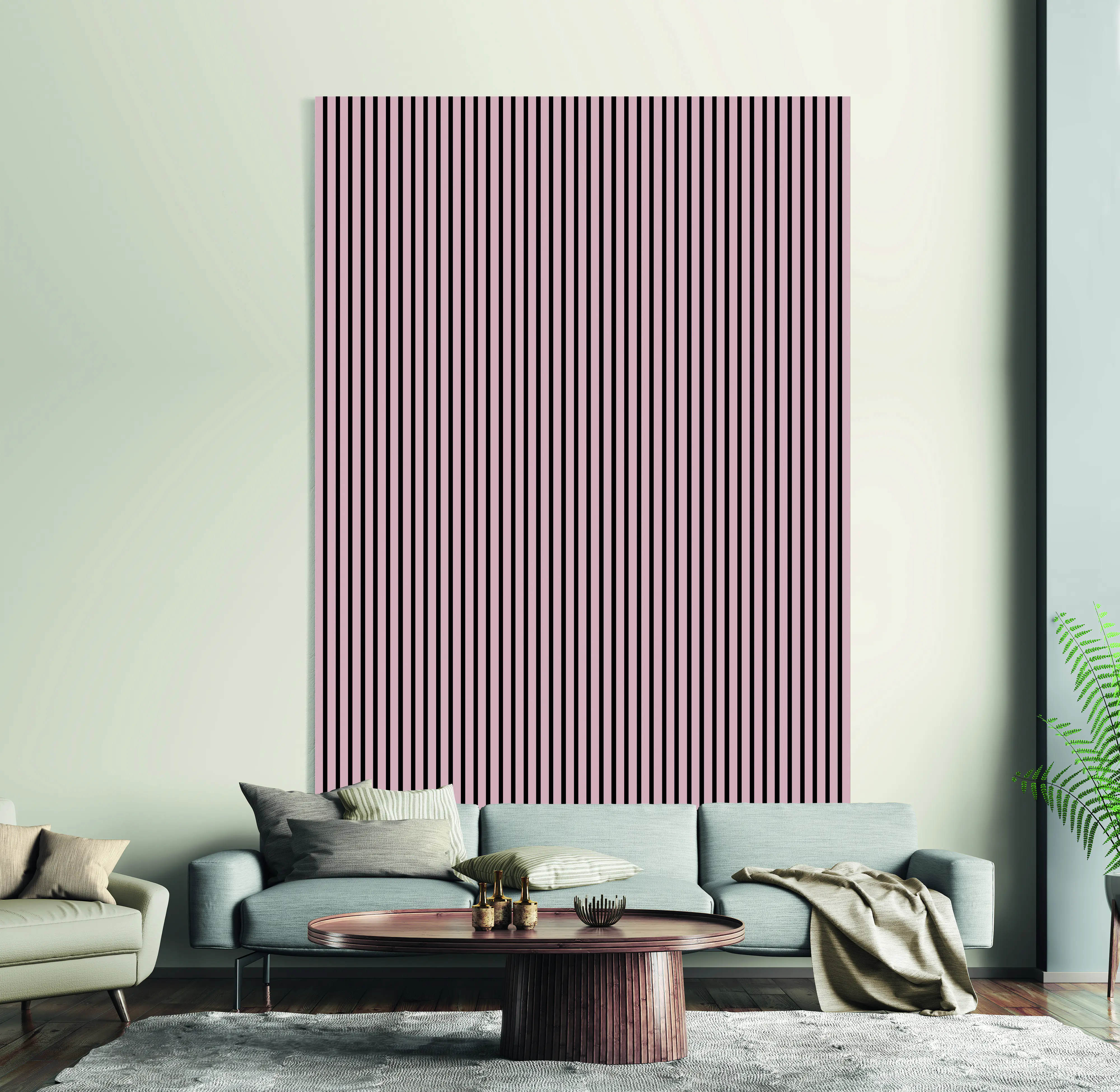 Neuhofer Akustikpaneele 267 x 57,25 x 1,9 cm Altrosa foliert