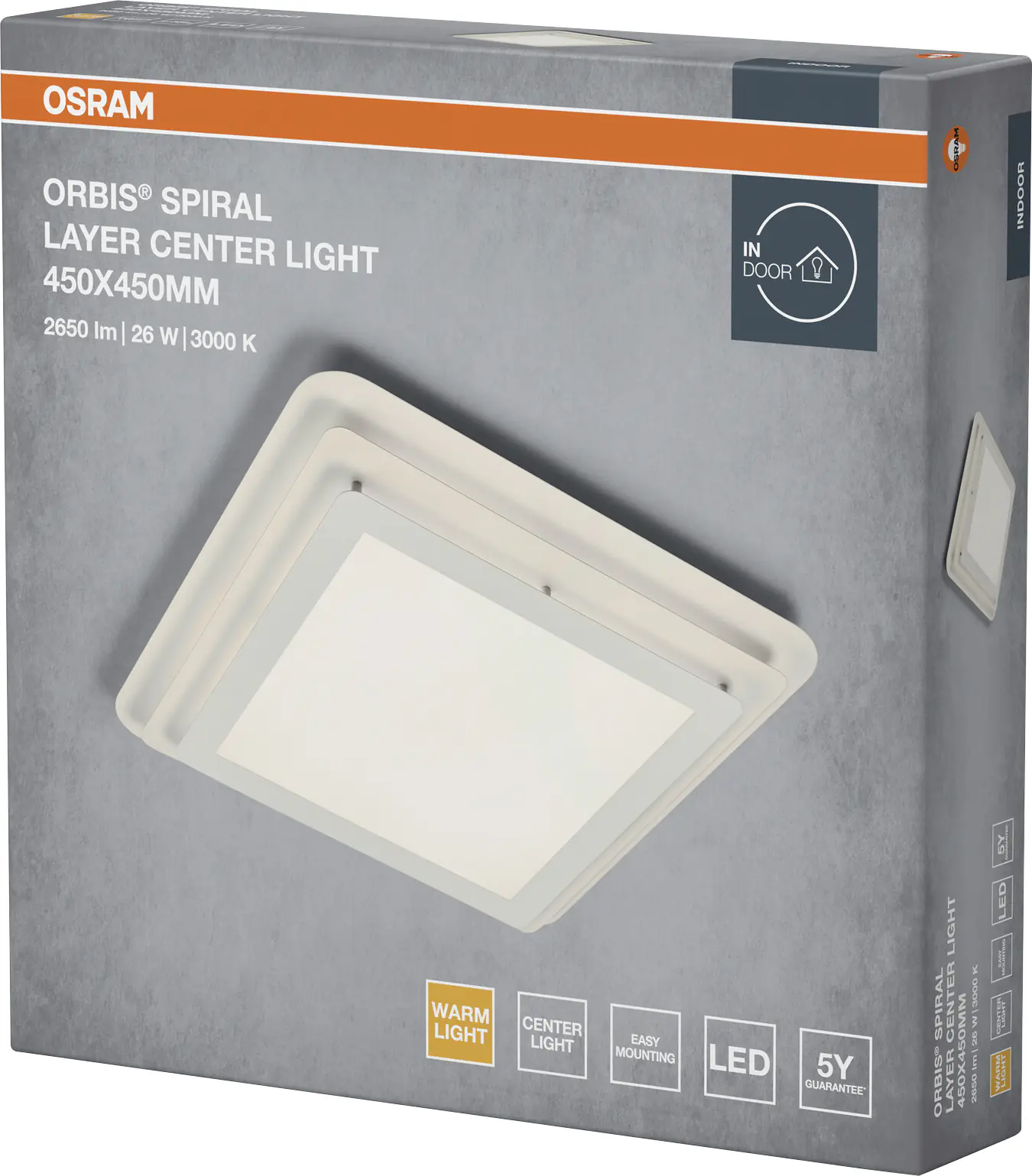 Osram LED Deckenleuchte Orbis Spiral Layer weiß 45 x 45 cm 26 W Osram LED Deckenleuchte Orbis Spiral Layer weiß 45 x 45 cm 26 W
