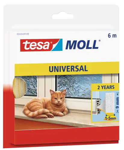 tesa Moll Schaumstoff Fensterdichtung tesa Moll Schaumstoff Fensterdichtung 6 m, weiß