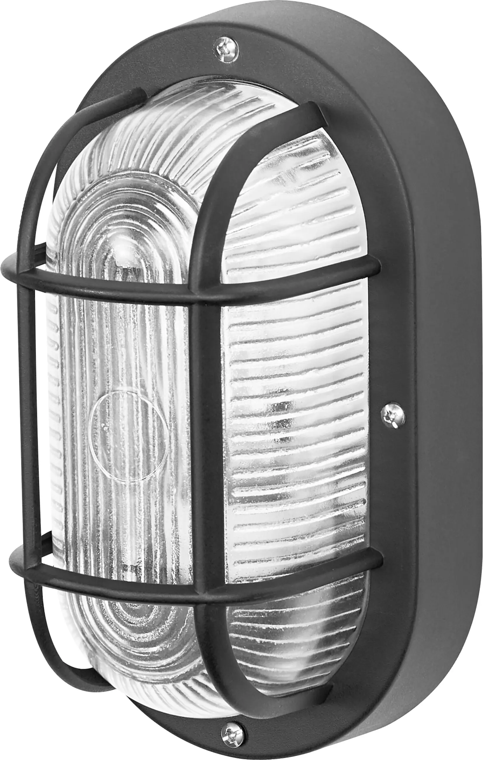 Osram LED Wandleuchte Bulkhead Essential Oval E27 schwarz