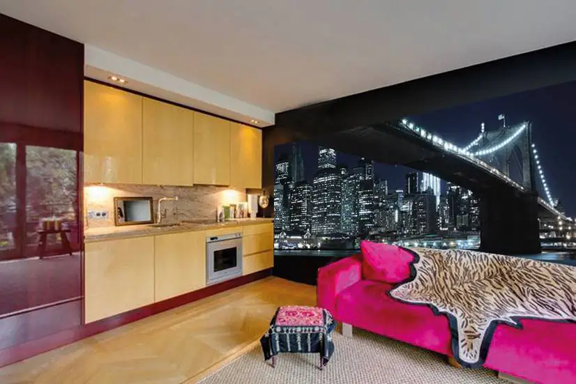 papermoon Vlies- Fototapete Digitaldruck 350 x 100 cm Brooklyn Bridge