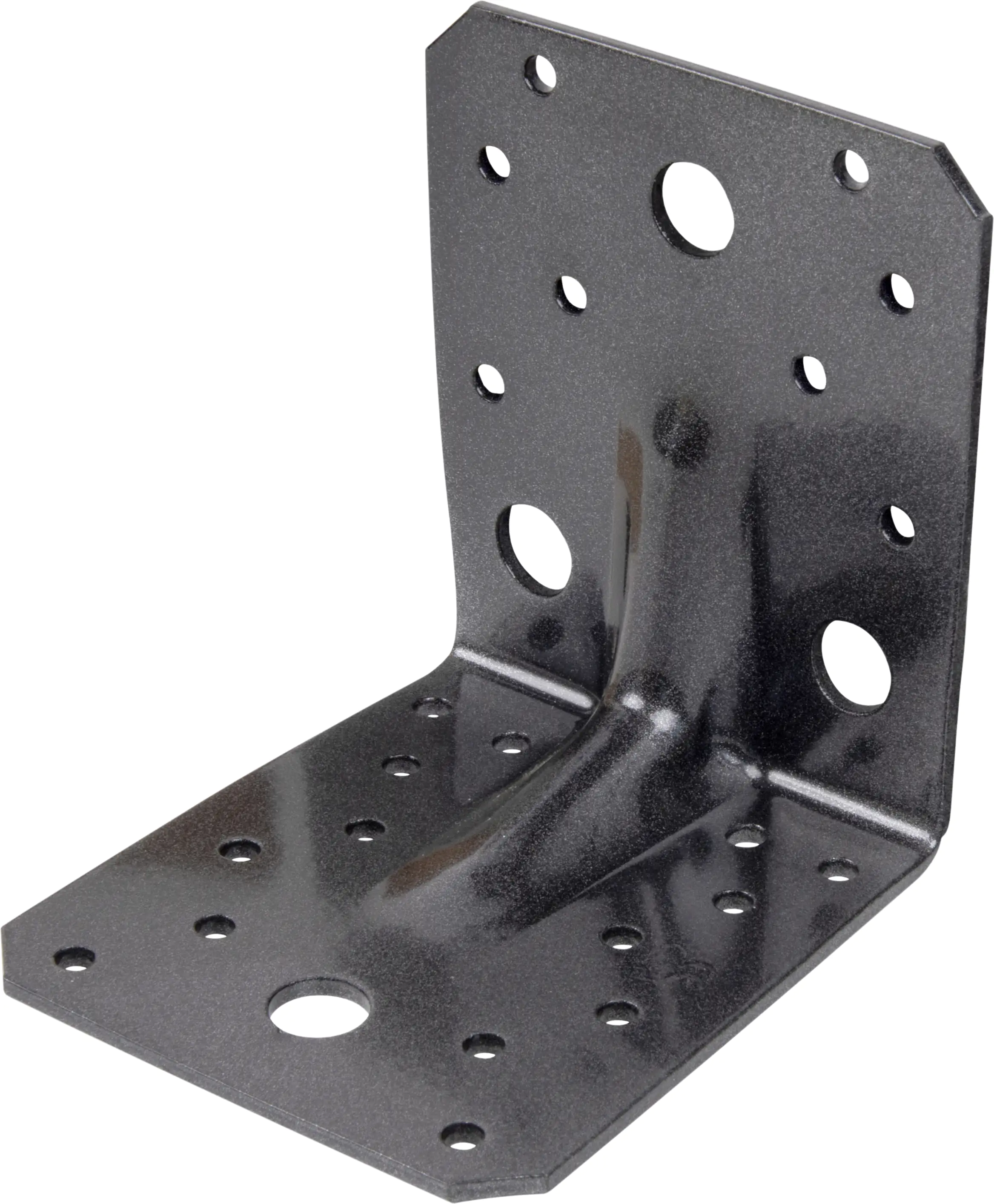 Alberts Duravis Schwerlast-Winkelverbinder mit Sicke schwarz 105 x 90 mm