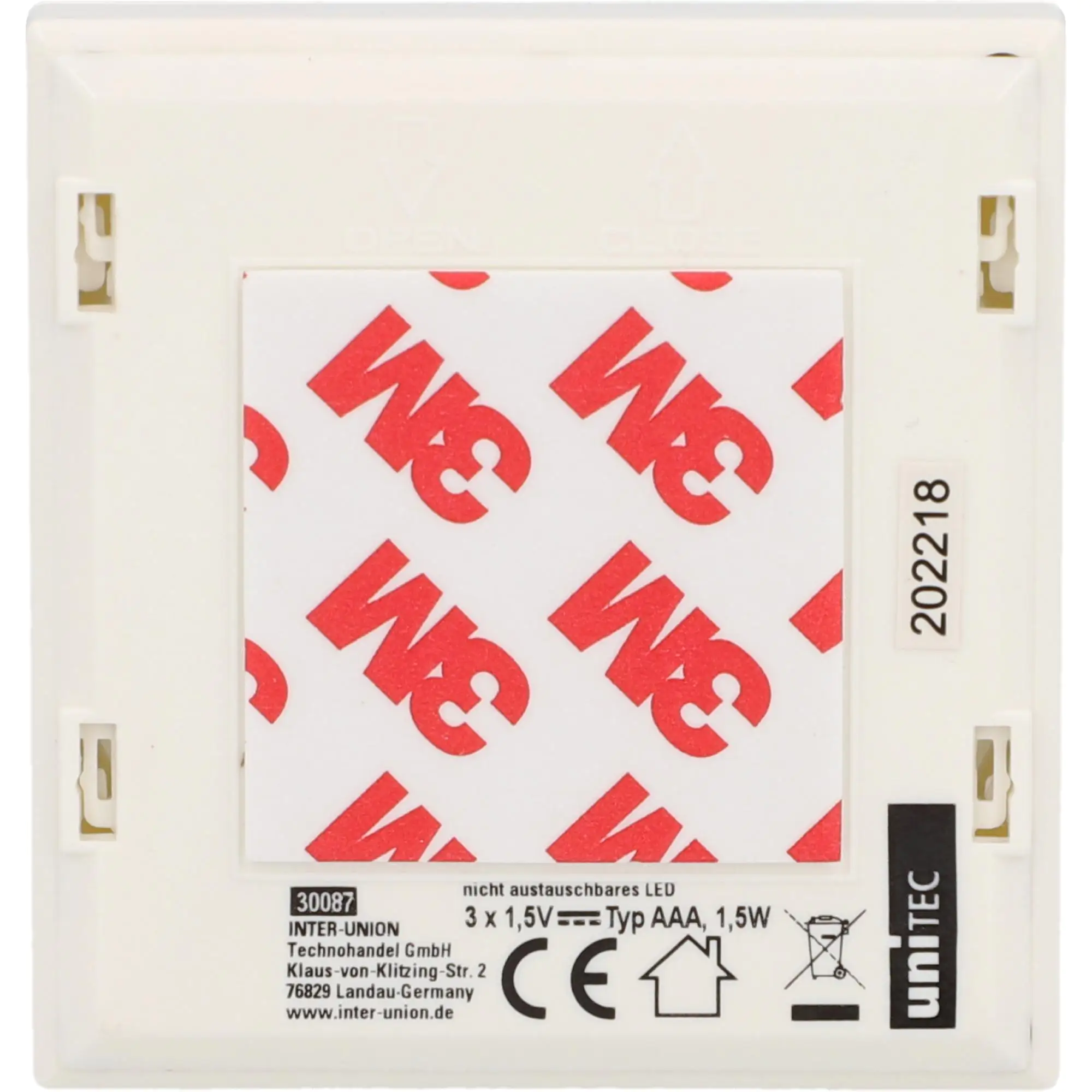 LED Nachtlicht mit Push-Knopf weiß LED Nachtlicht mit Push-Knopf weiß