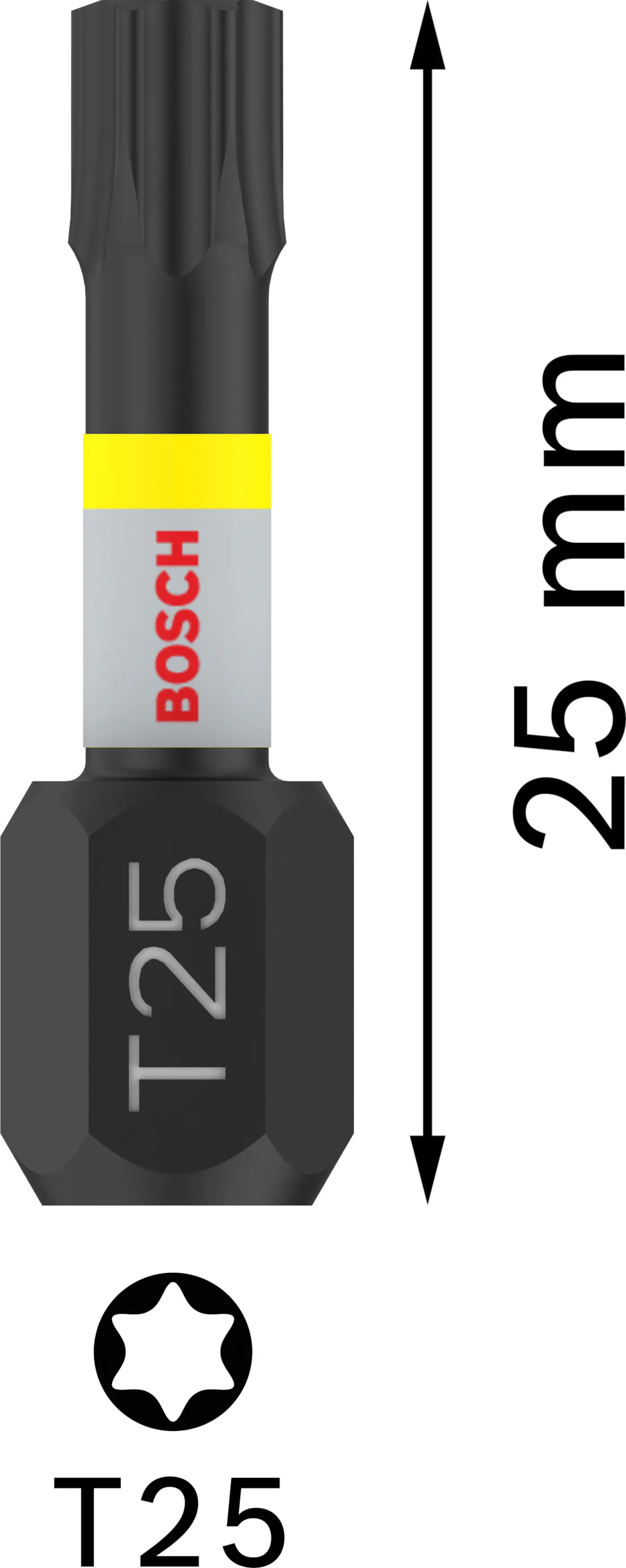 Bosch PRO Impact Bit T25 25 mm 2-teilig