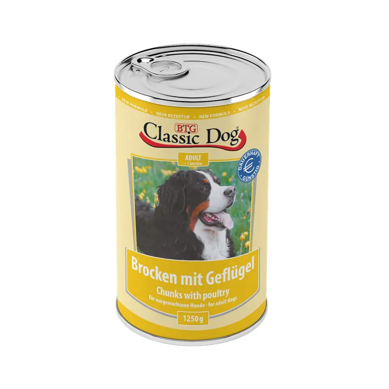 Classic Dog Hundenassfutter Adult 1,25 kg Geflügel