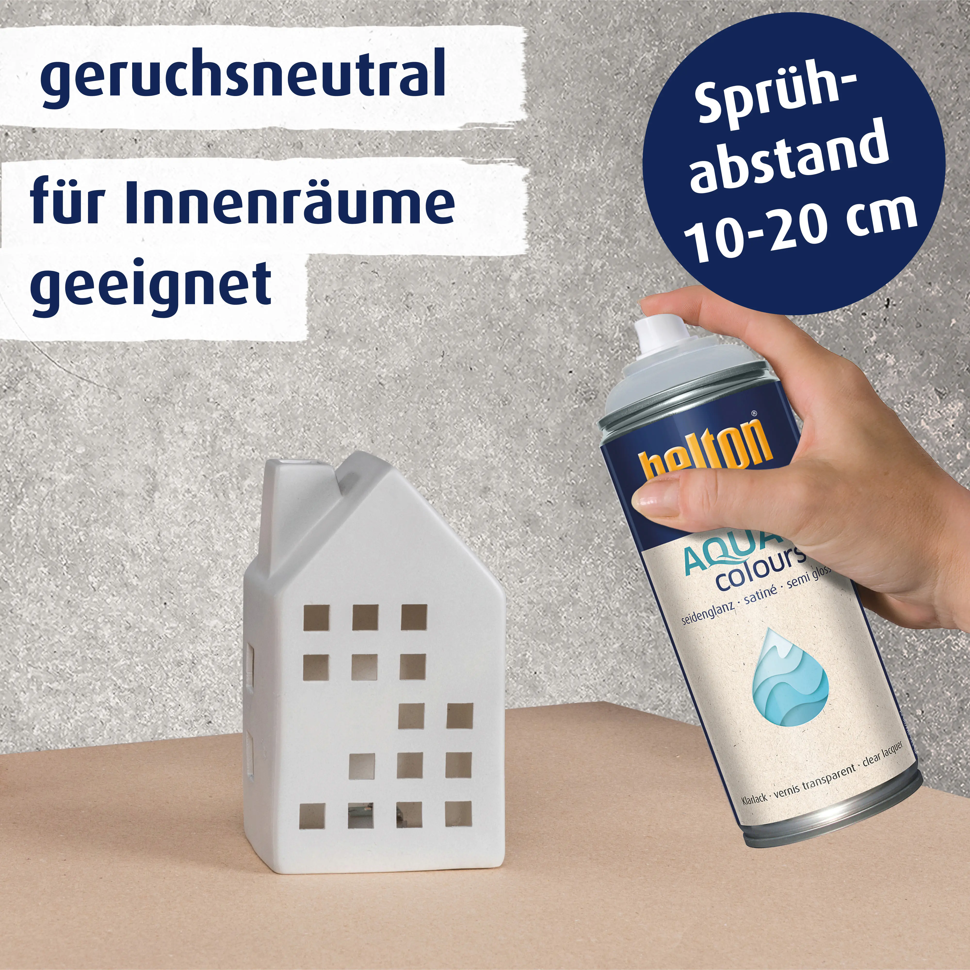 belton free Lackspray AQUAcolours 400 ml Klarlack seidenglanz