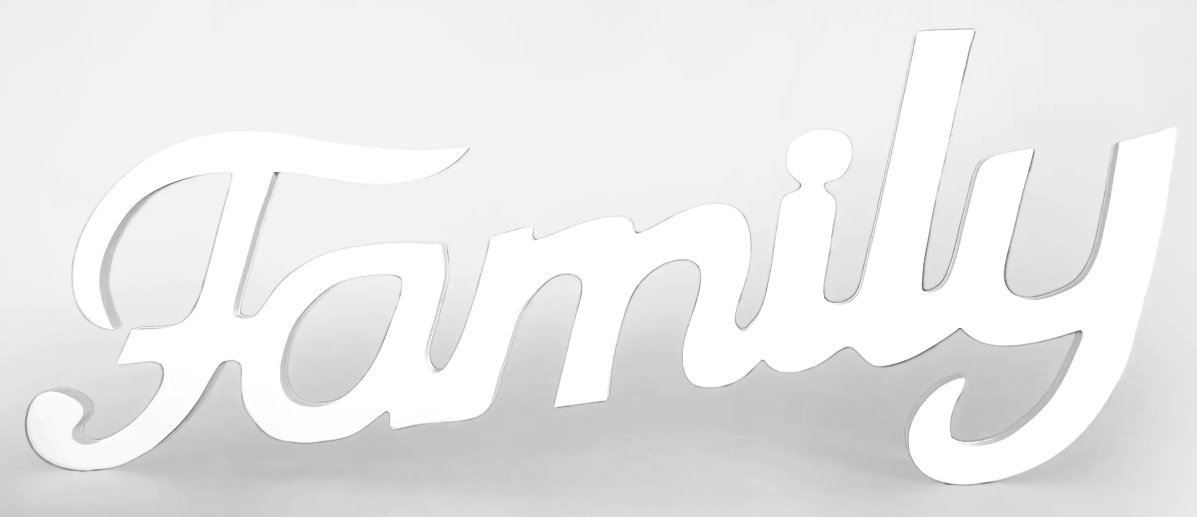 Schriftzug XL Familiy white  60x29x1,2 cm