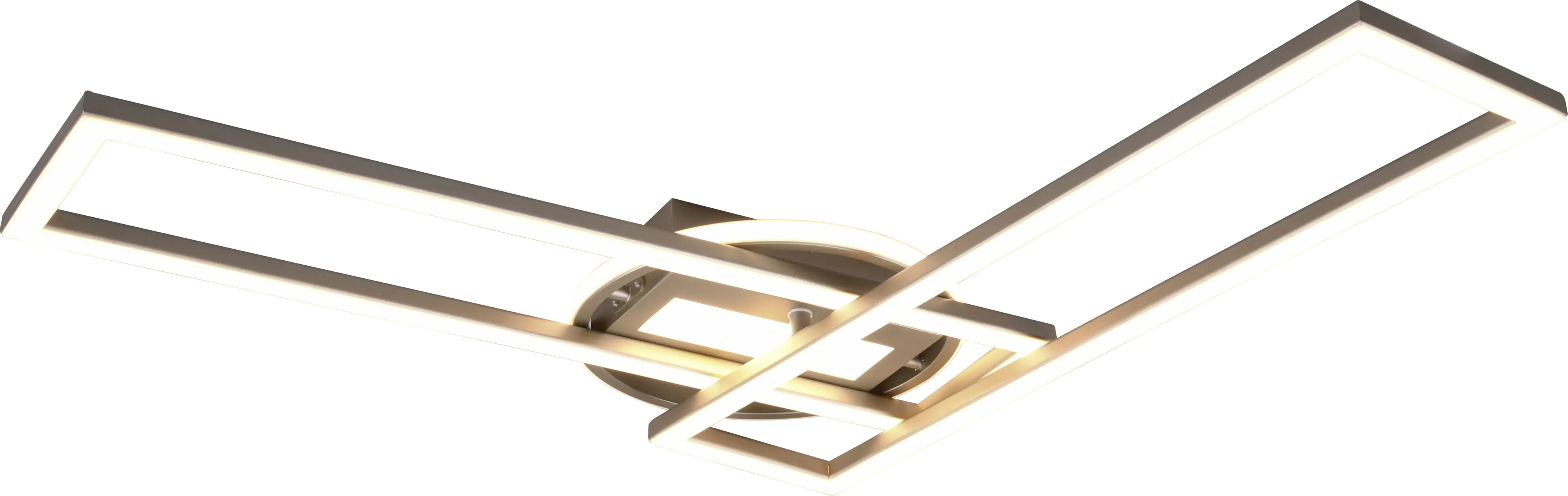 Reality Leuchten LED Deckenleuchte Twister nickel