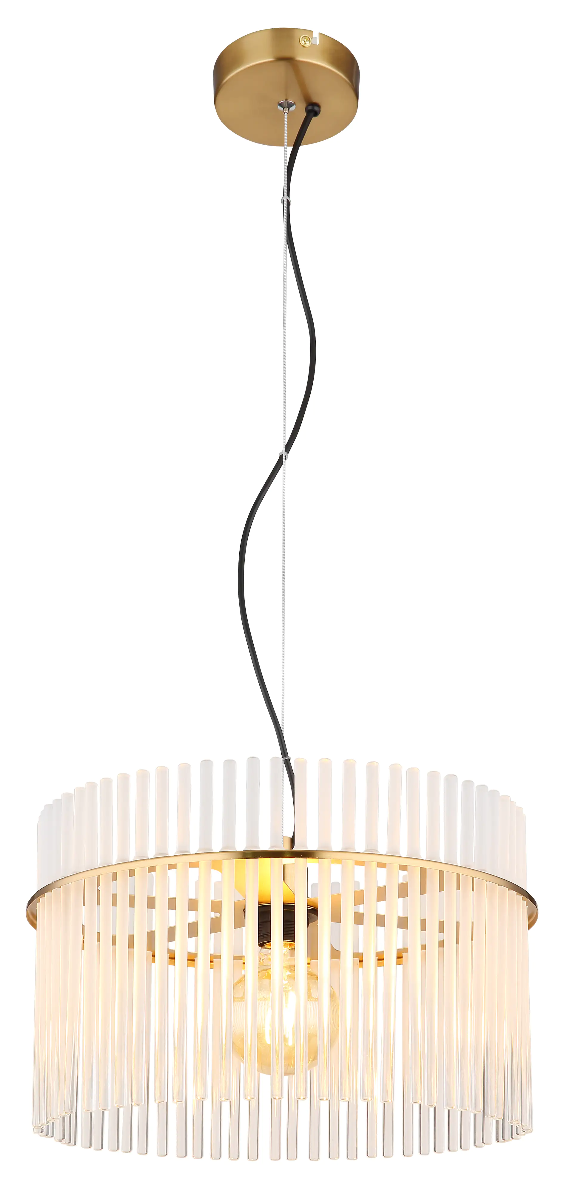 Globo Deckenleuchte Gorley gold opal 40 x 125 cm E27