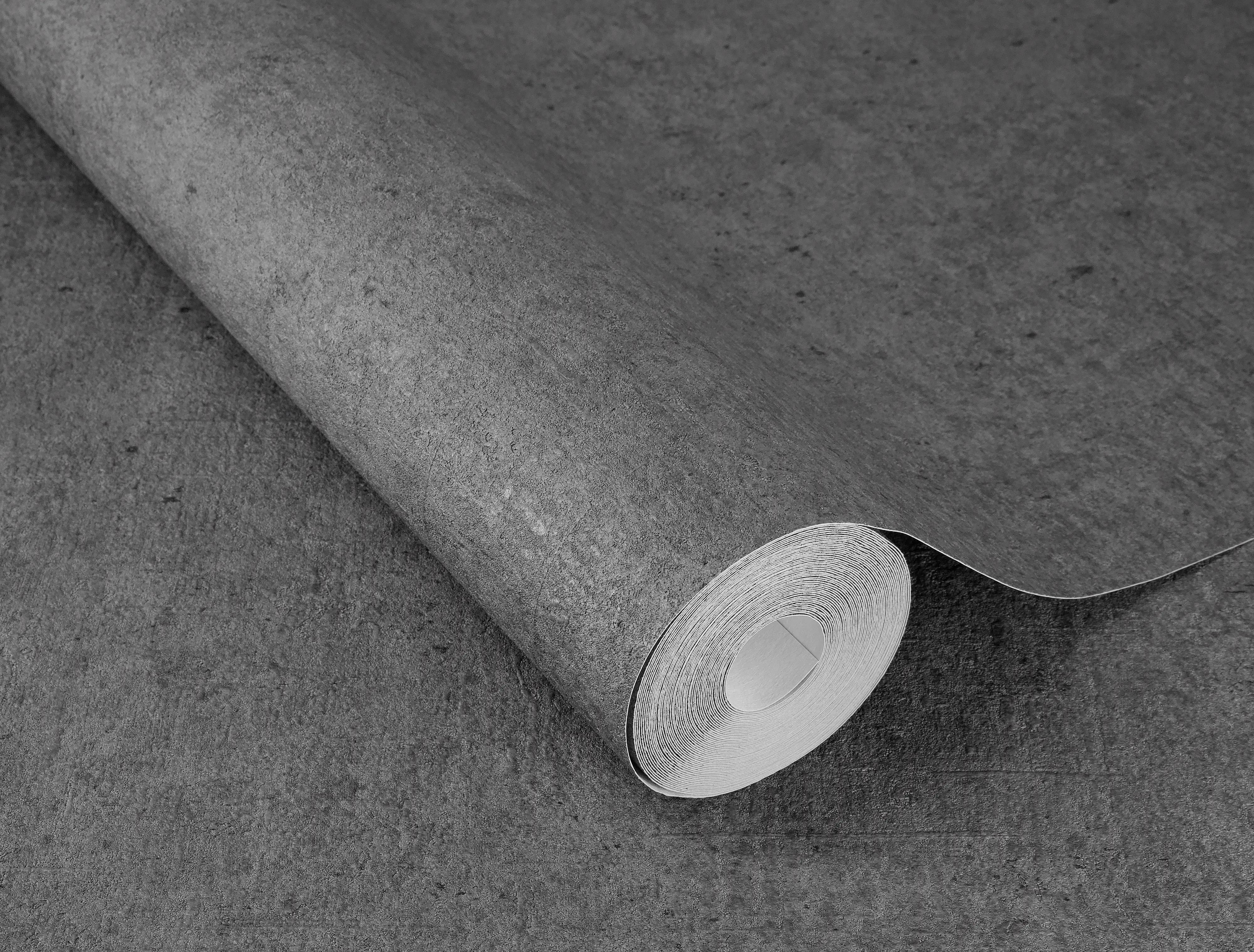 Rasch Vliestapete 520927 Schwarz-Offblack Uni 10,05 m x 0,53 m