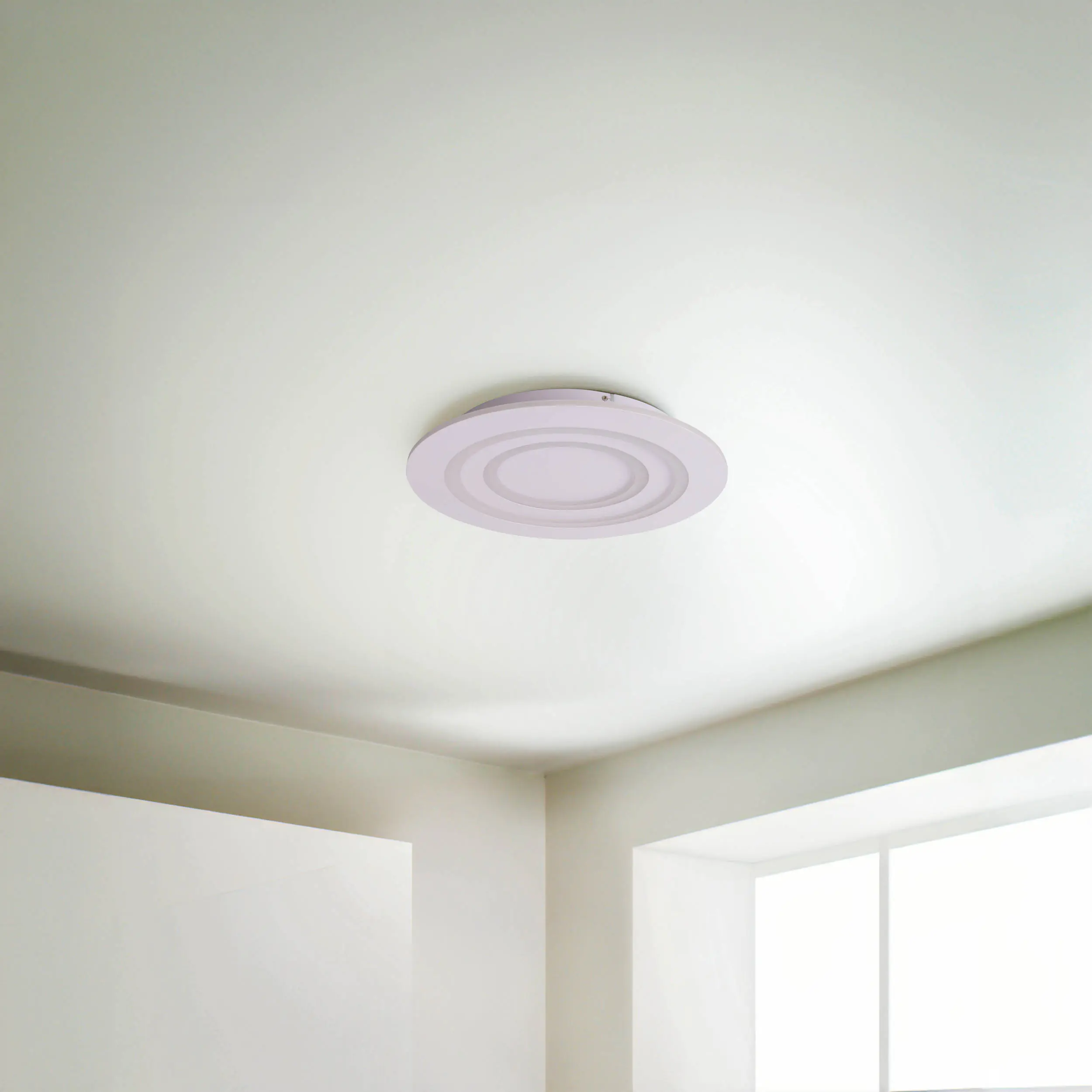 Light & More LED-Deckenleuchte weiß Ø 50 x 6 cm warmweiß-kaltweiß dimmbar