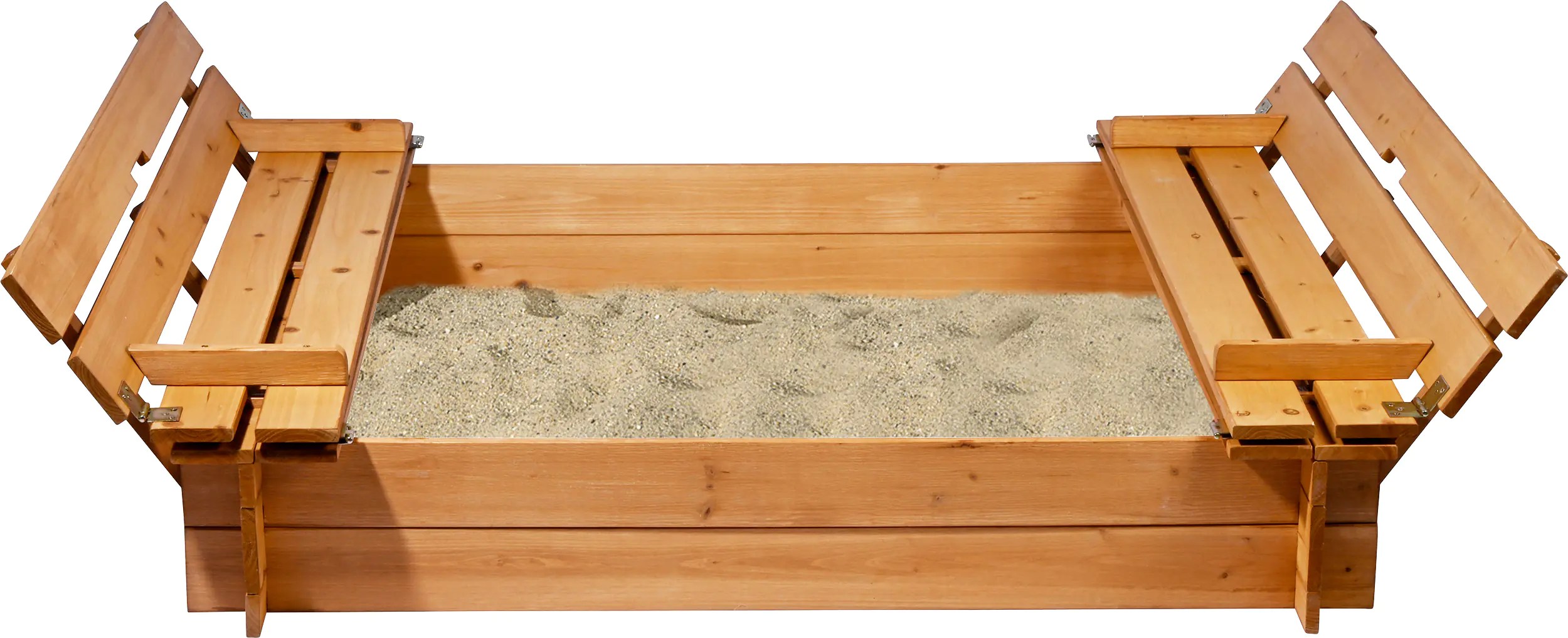 Dobar Sandkasten mit Sitzbänken und Deckel 118 x 118 x 20 cm Dobar Sandkasten mit Sitzbänken und Deckel 118 x 118 x 20 cm