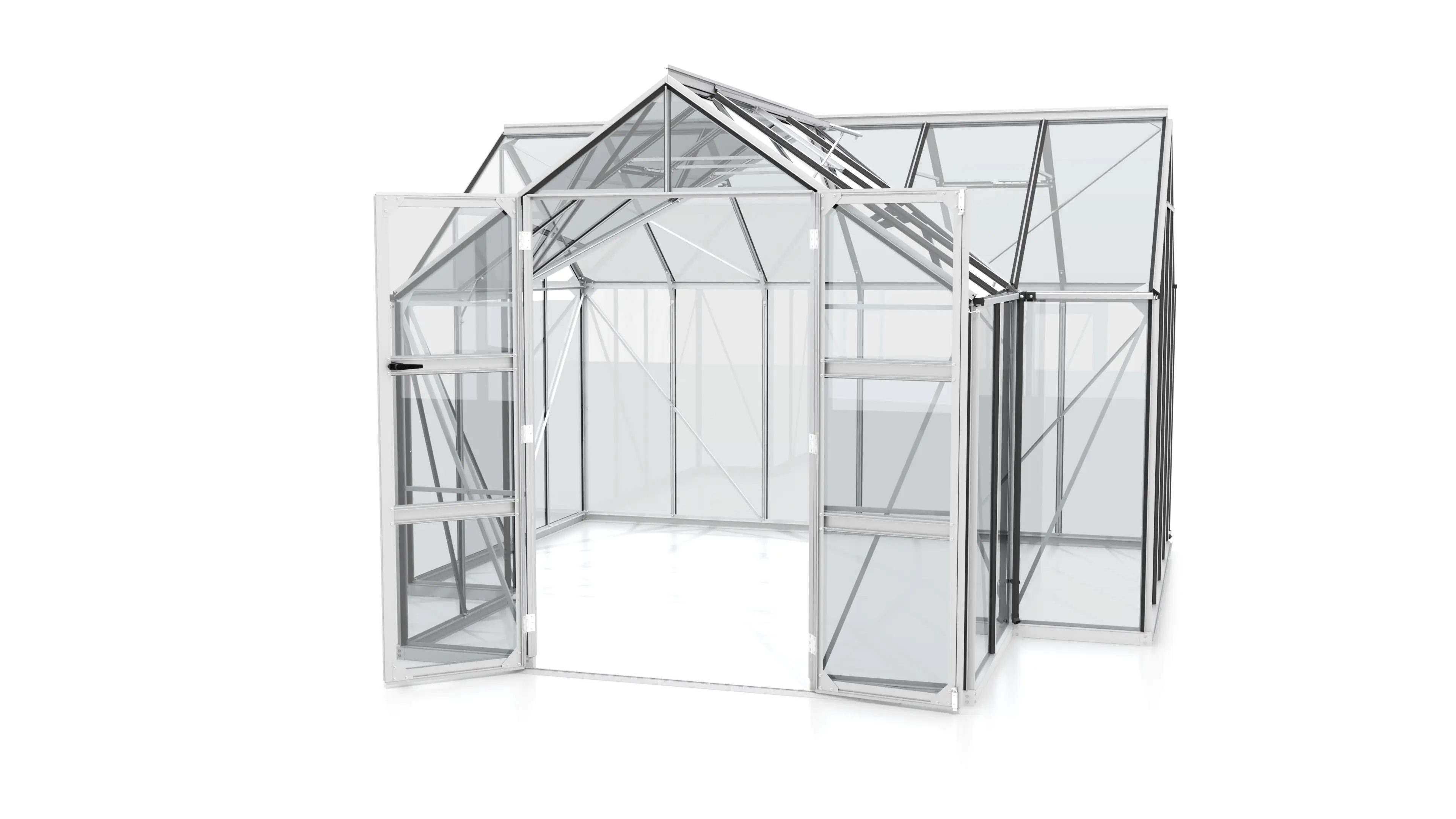 Vitavia Gewächshaus Campus Alu 3,83 x 3,83 x 2,54 m Vitavia Gewächshaus Campus Alu 3,83 x 3,83 x 2,54 m