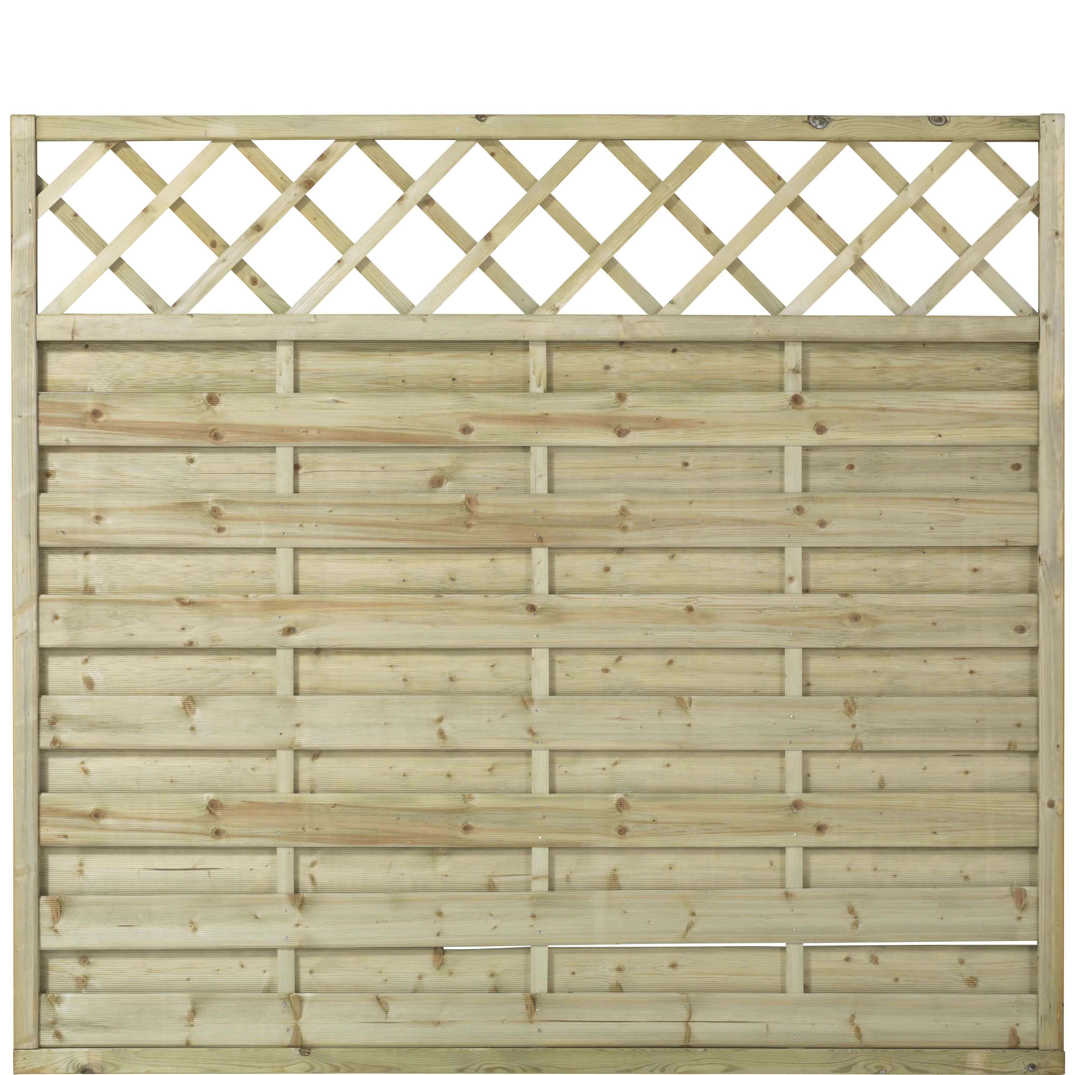 Plus Zaun Bergen mit Rankgitter 180 x 165 cm Druckimprägniert