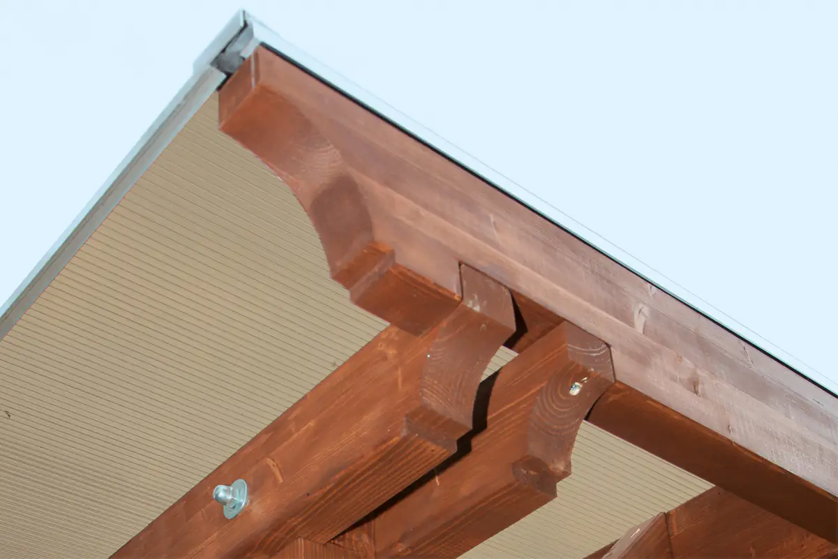 SKAN HOLZ Pavillon Marseille 327 x 350 cm, lasiert in Schiefergrau