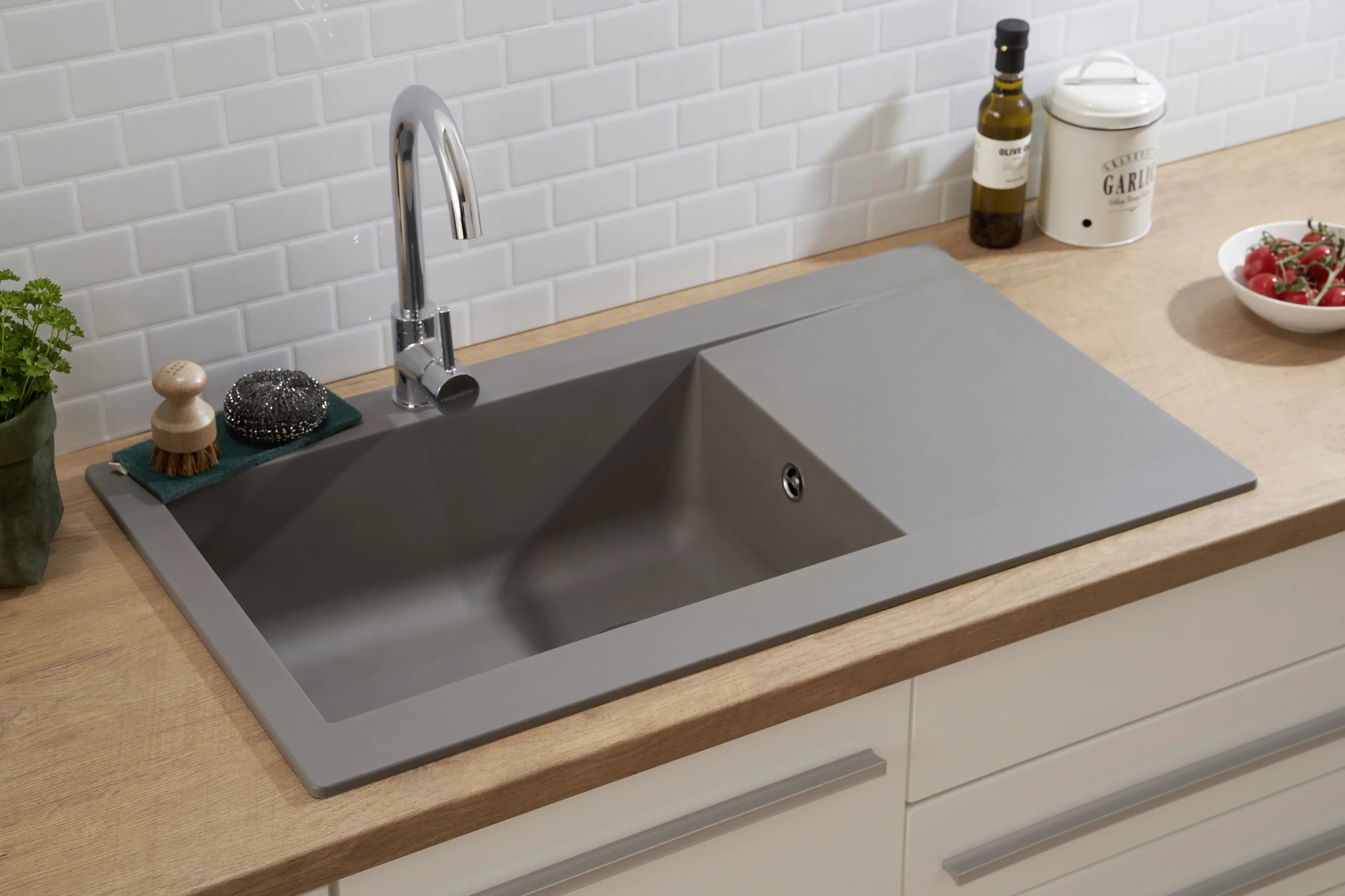 respekta Mineralite Einbauspüle 1 Becken Denver 86 x 50 cm 86 x 50 cm respekta Mineralite Einbauspüle 1 Becken Denver 86 x 50 cm 86 x 50 cm