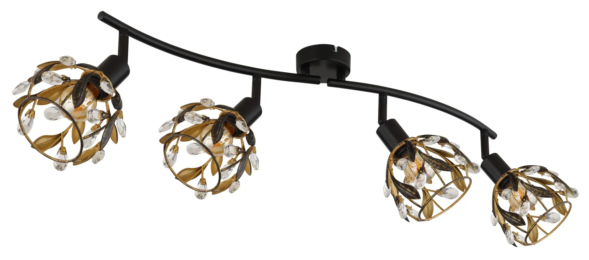 Globo Deckenstrahler Mika 4er Spot E14 bis 25W 70 x 15,5 cm