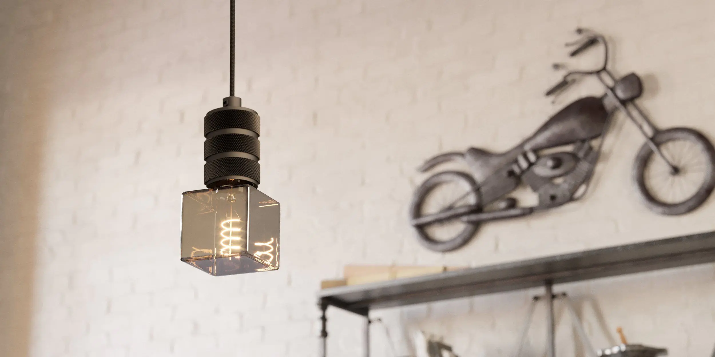 Eglo LED Leuchtmittel Würfel E27 4W rauch