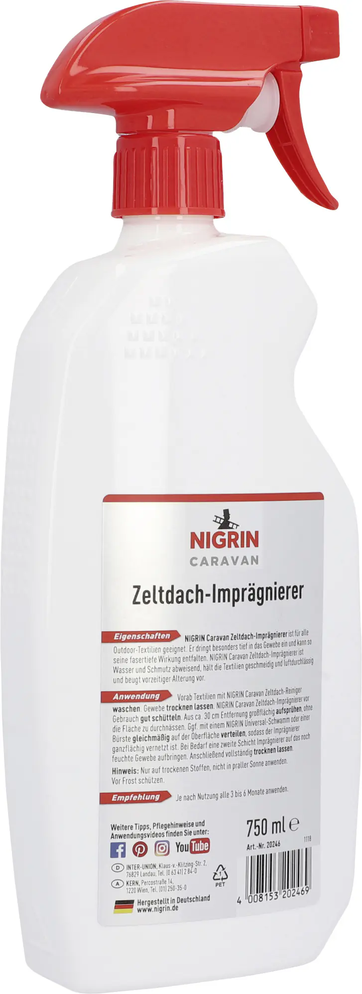 Nigrin Caravan Zeltdach-Imprägnierer 750ml