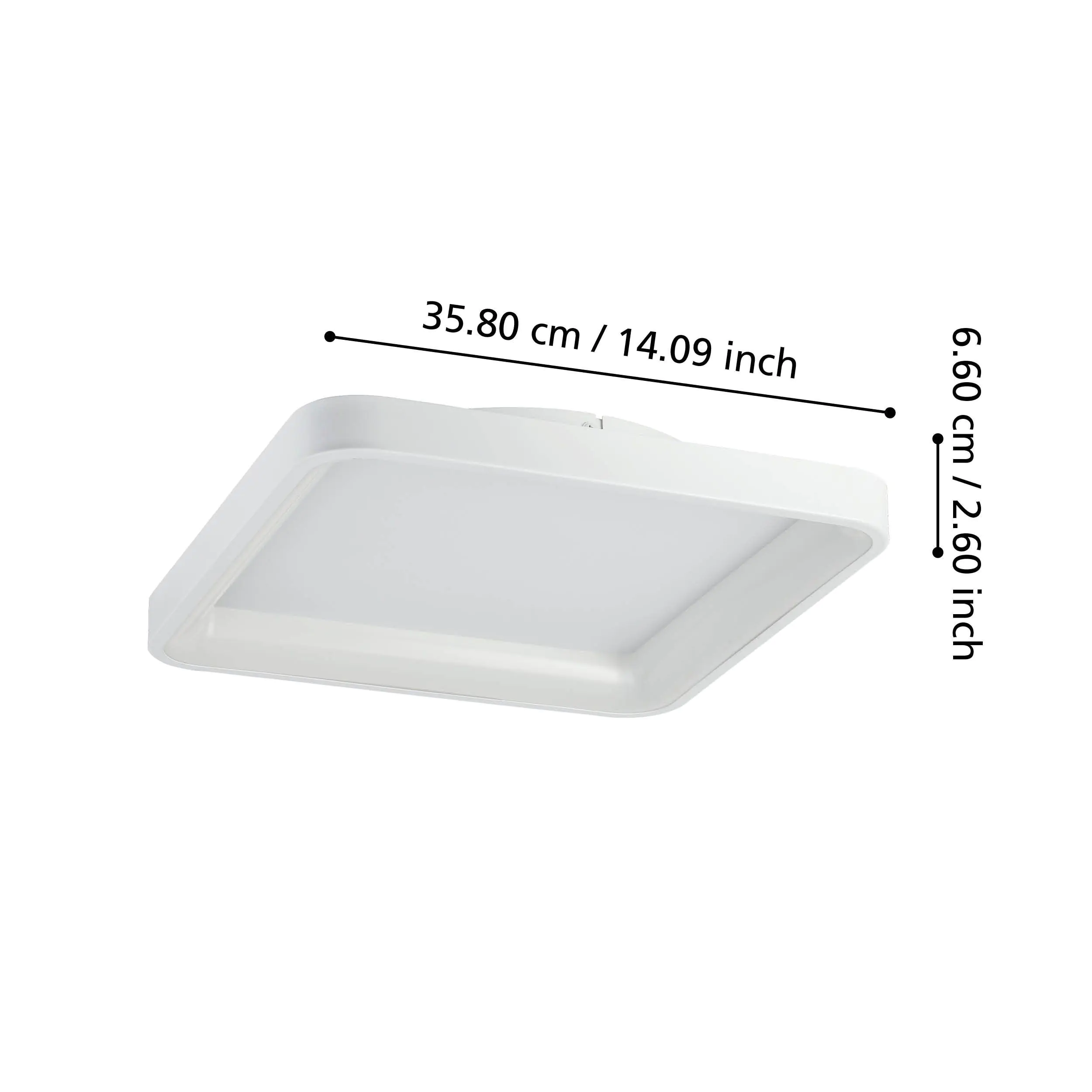 Eglo LED Deckenleuchte Loretello weiß Ø 35 cm TW 