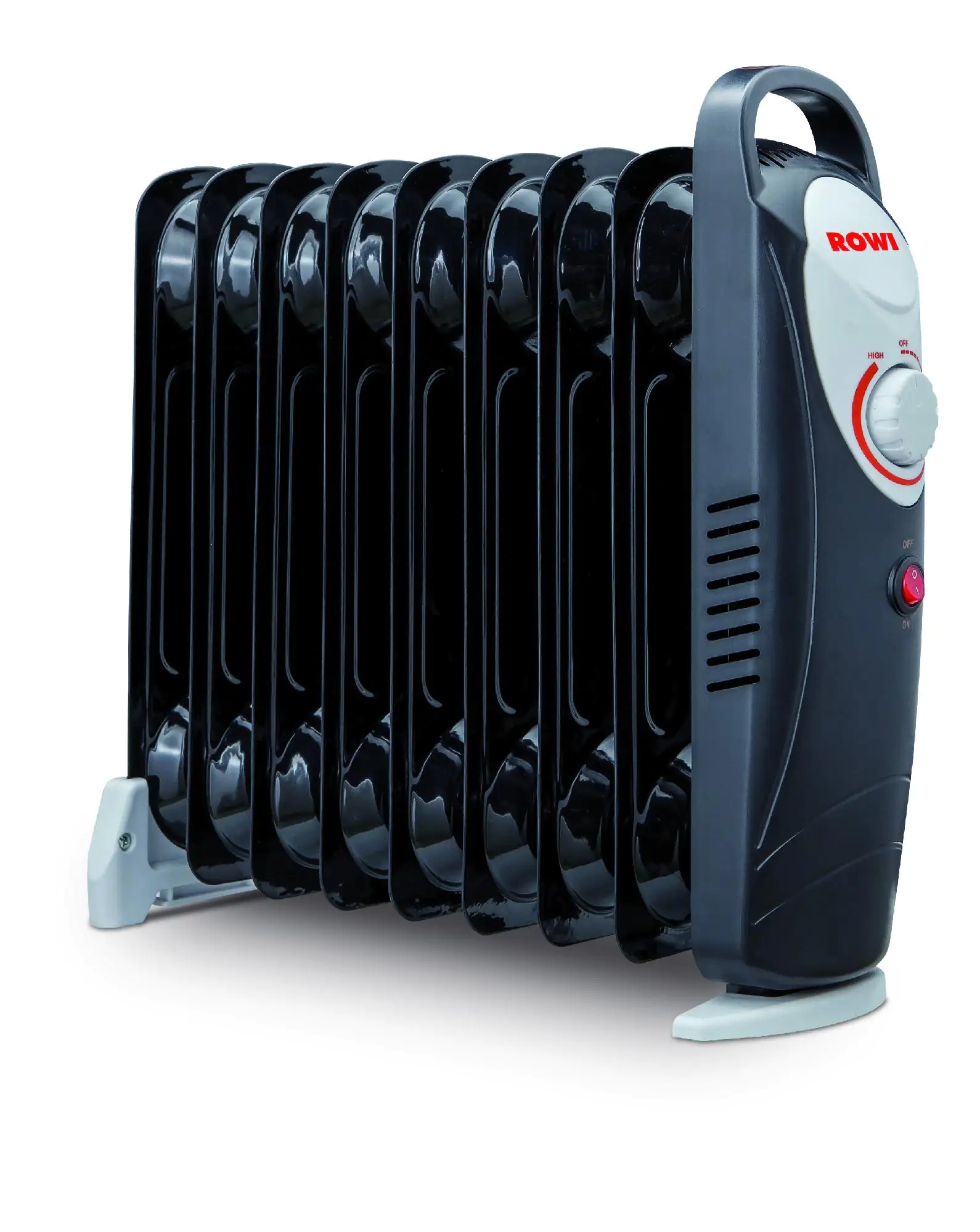 Rowi Ölradiator 9 Rippen HOR 1000/9/2 Mini schwarz