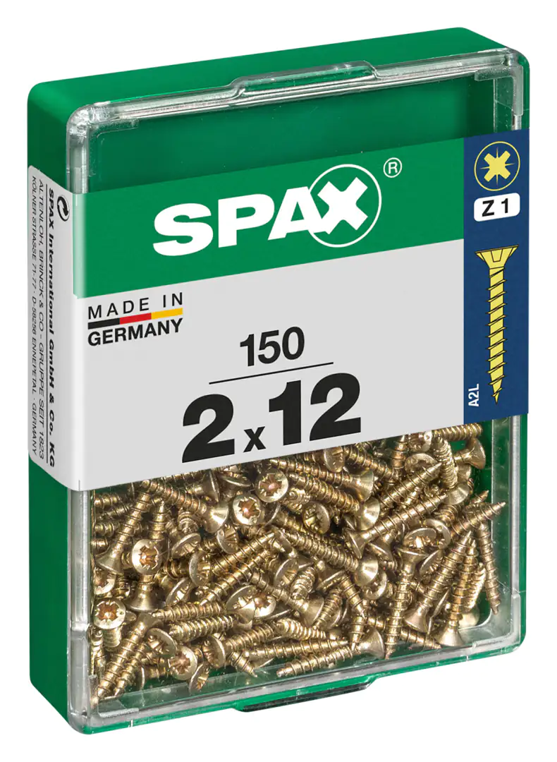 Spax Universalschrauben 2.0 x 12 mm PZ 1 - 150 Stk.