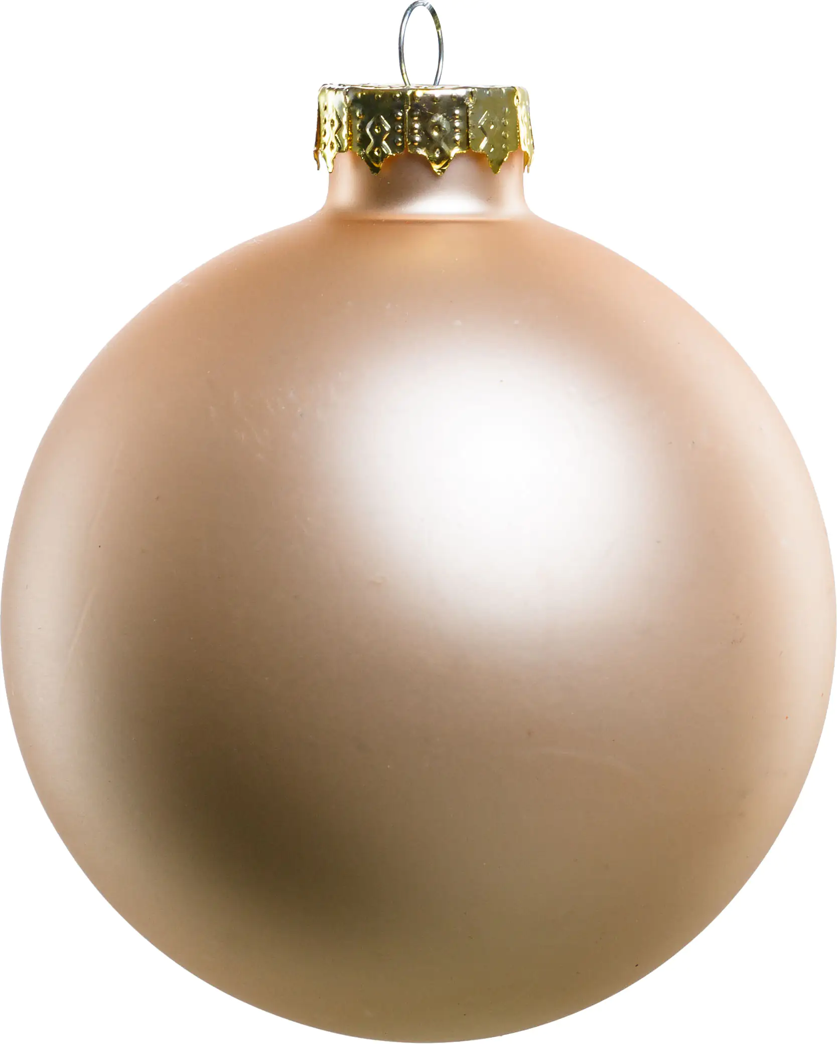 2076601553830_03 TrendLine Weihnachtskugeln aus Glas Ø 8 cm champagner 6 Stück