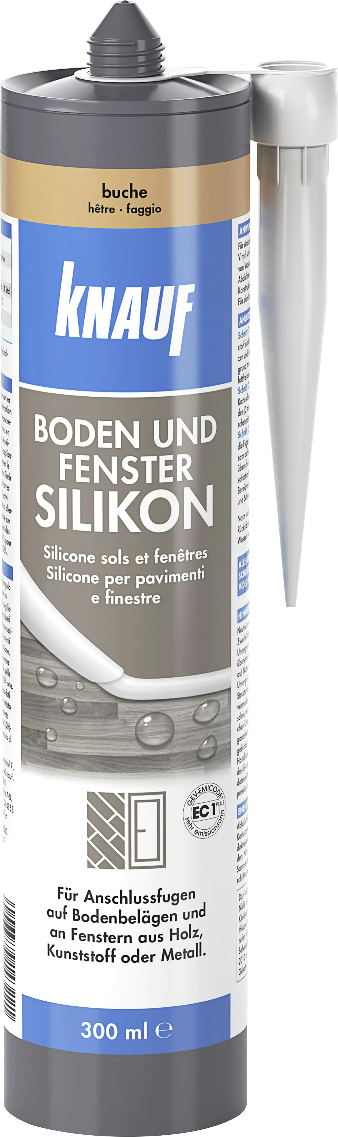 Knauf Boden- & Fenster Silikon 300 ml buche