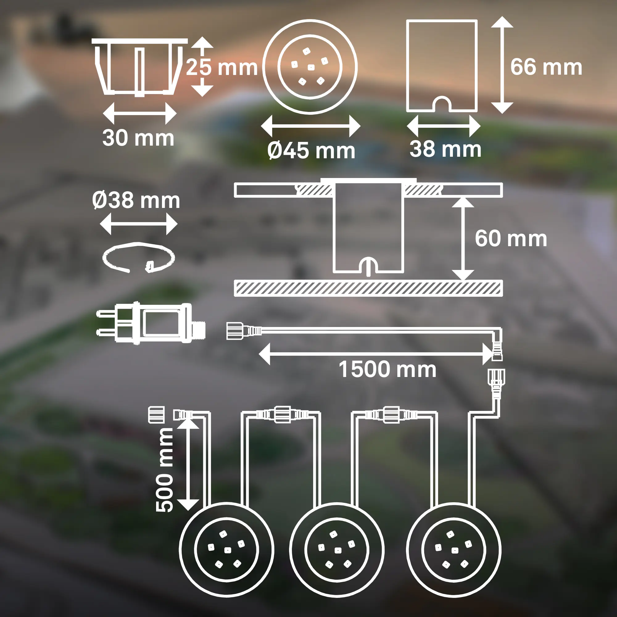 Briloner LED Außen-Bodenstrahler Connect to Shine 3er Starterset 10W warmweiß Briloner LED Außen-Bodenstrahler Connect to Shine 3er Starterset 10W warmweiß
