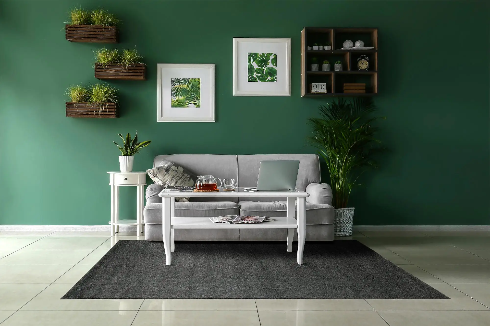 Andiamo Teppich Jerez dunkelgrau 120 x 170 cm