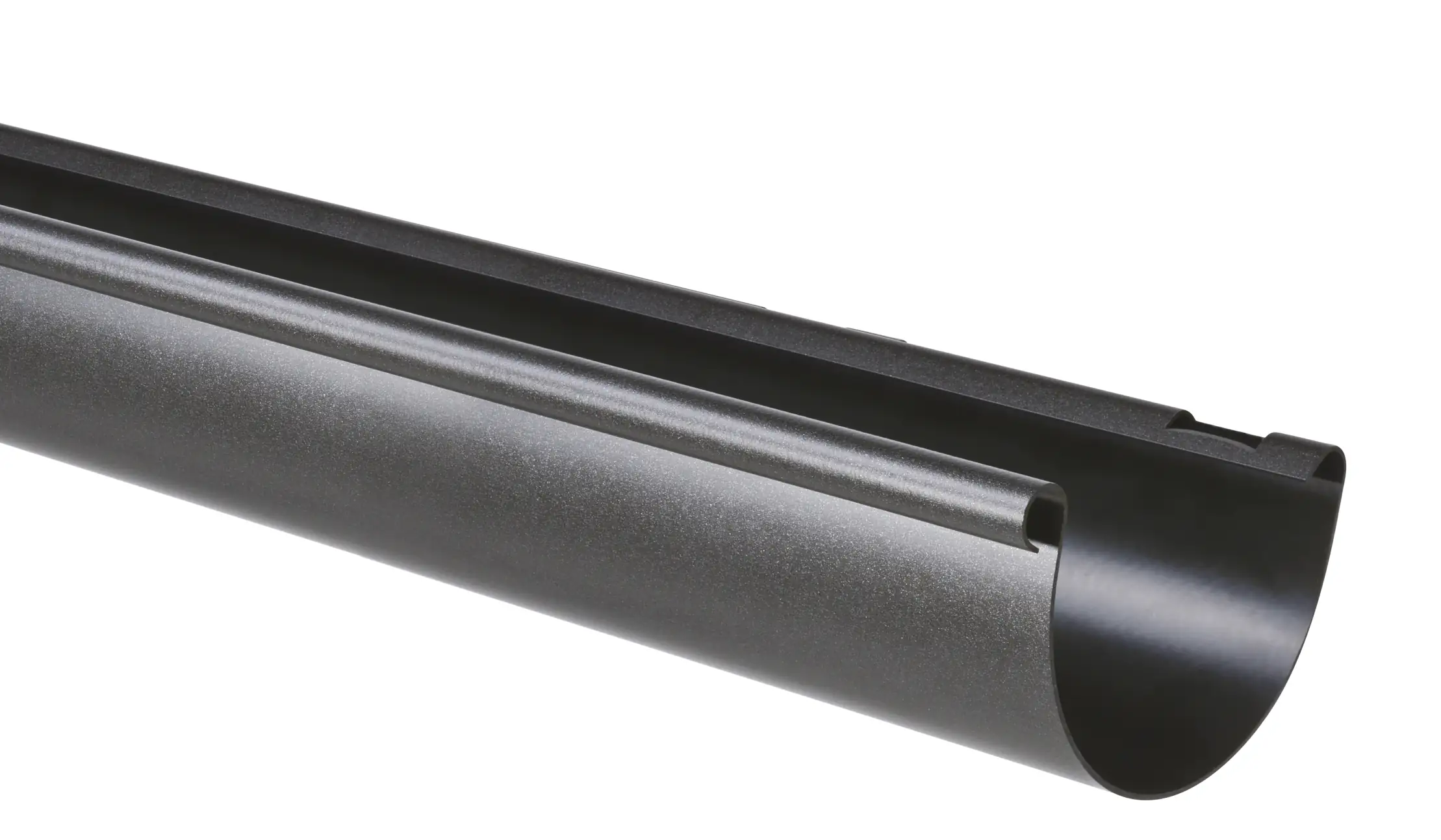 Marley Dachrinne Halbrund, RG 75, 2 Meter, anthrazit metallic