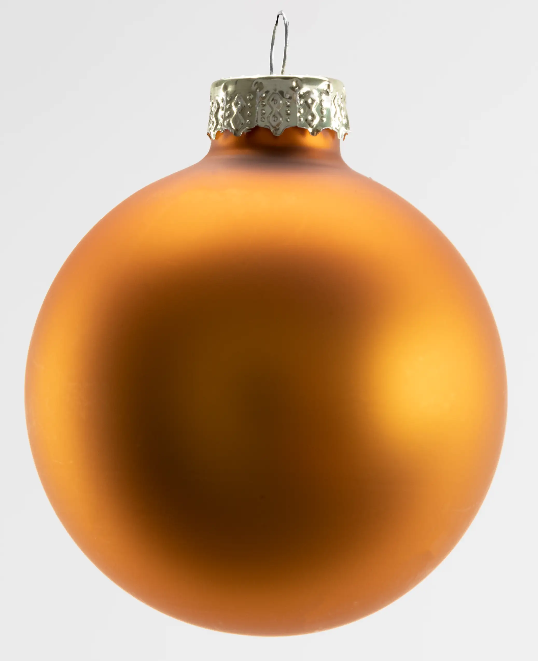 4333692538664_03 TrendLine Weihnachtskugeln aus Glas Ø 6 cm bernstein 20 Stück