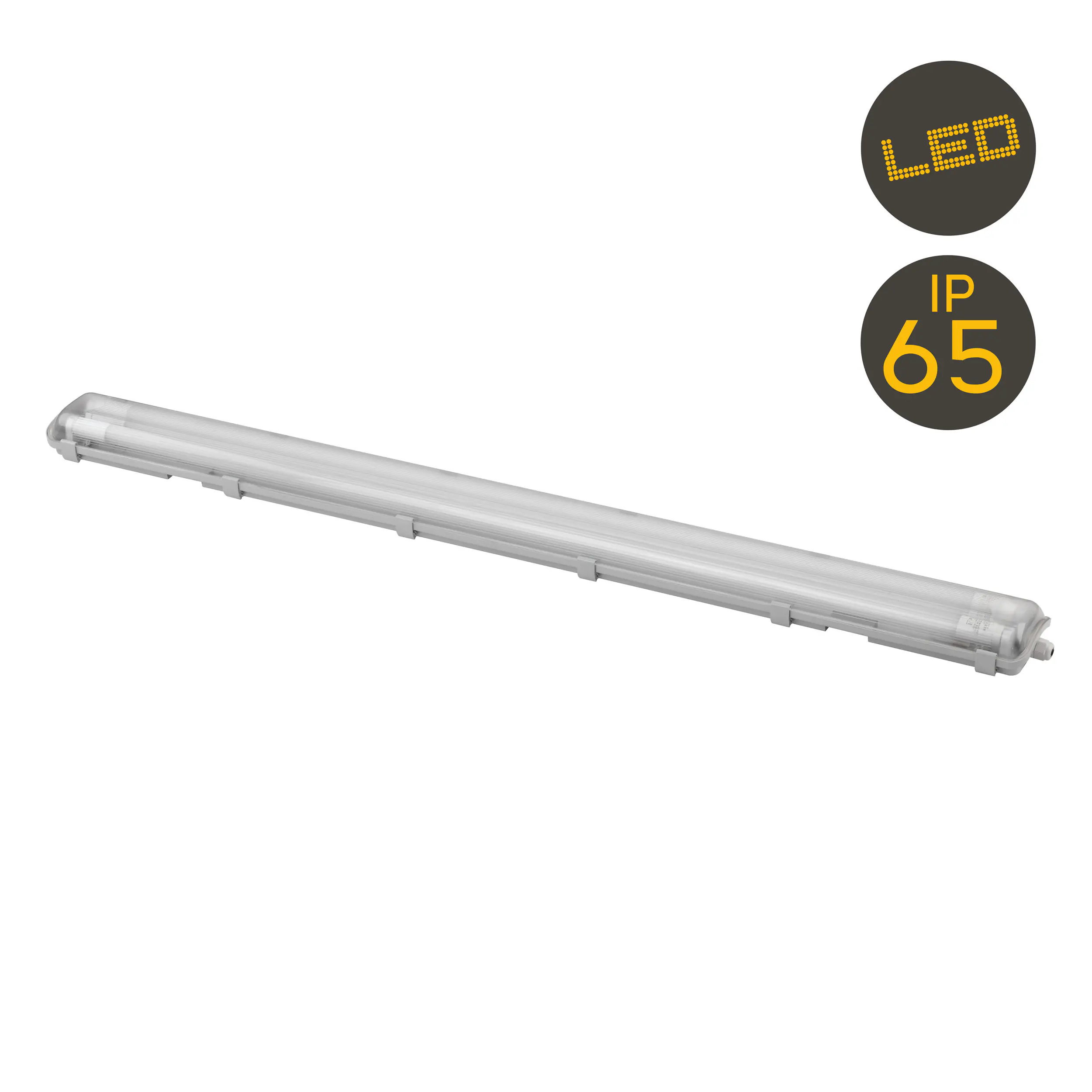 Feuchtraumleuchte 2-flammig 157 cm 48 W, T8, G13, 48W, 5100 lm