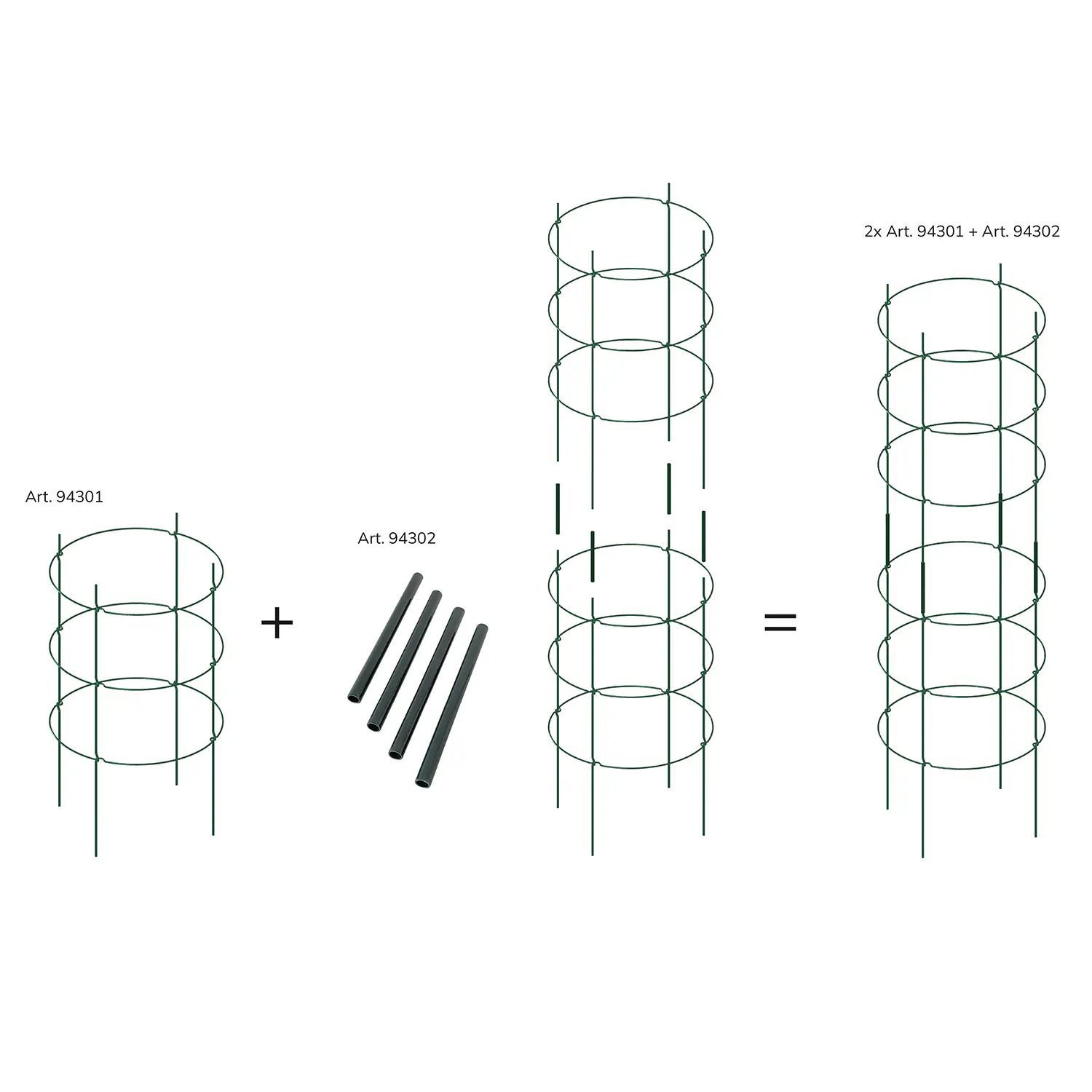 Bellissa Rankgitter Verbinder 4er Set