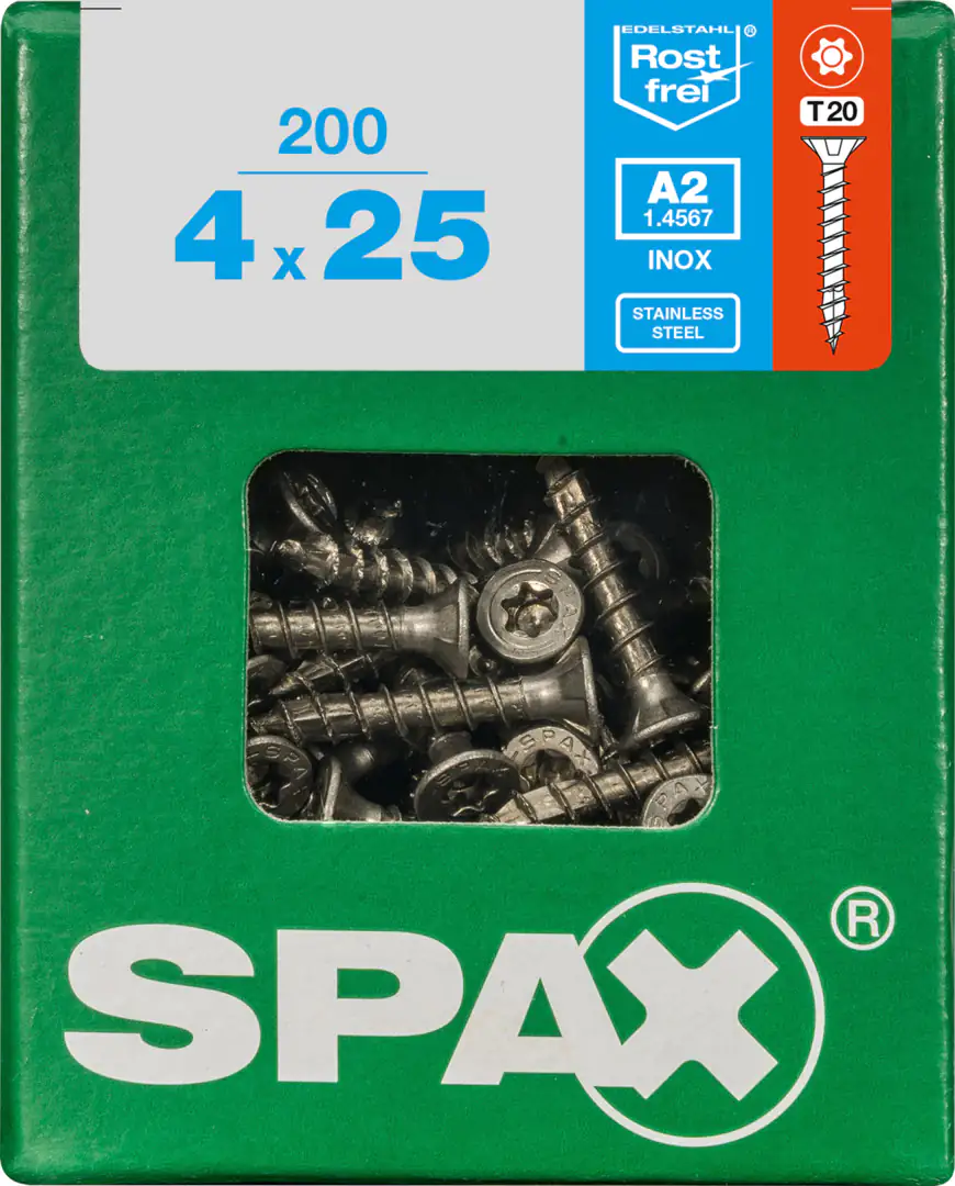 Spax Universalschrauben 4.0 x 25 mm TX 20 - 200 Stk.