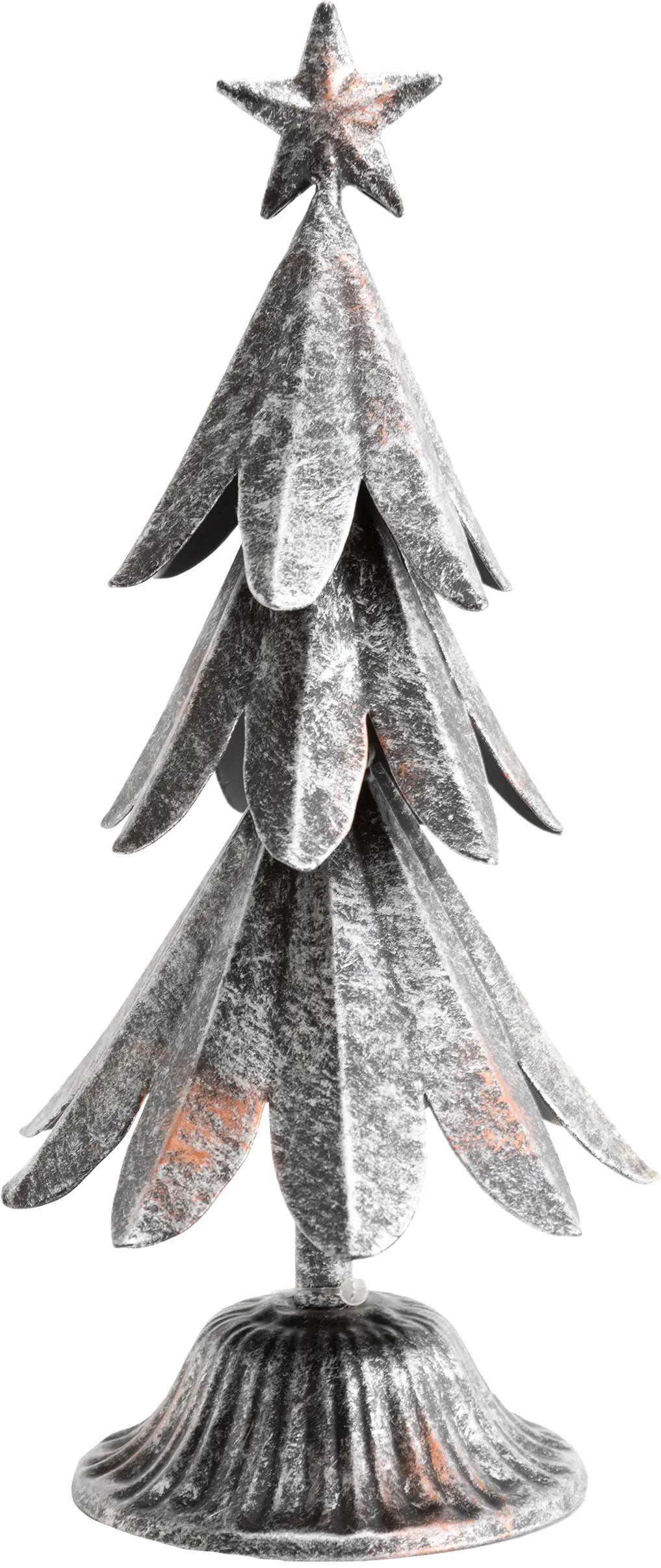 TrendLine Dekofigur Metall Tannenbaum Ø 11 x 20 cm antik-silber