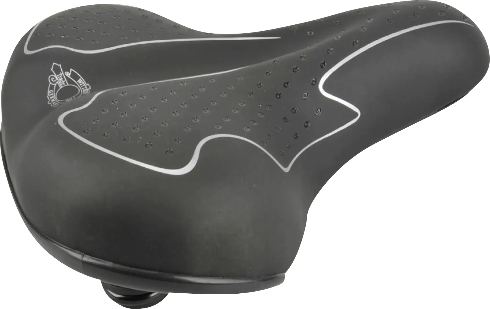 Fischer Sattel City/Touren Gel mit Elastomer Federung schwarz Fischer Sattel City/Touren Gel mit Elastomer Federung schwarz