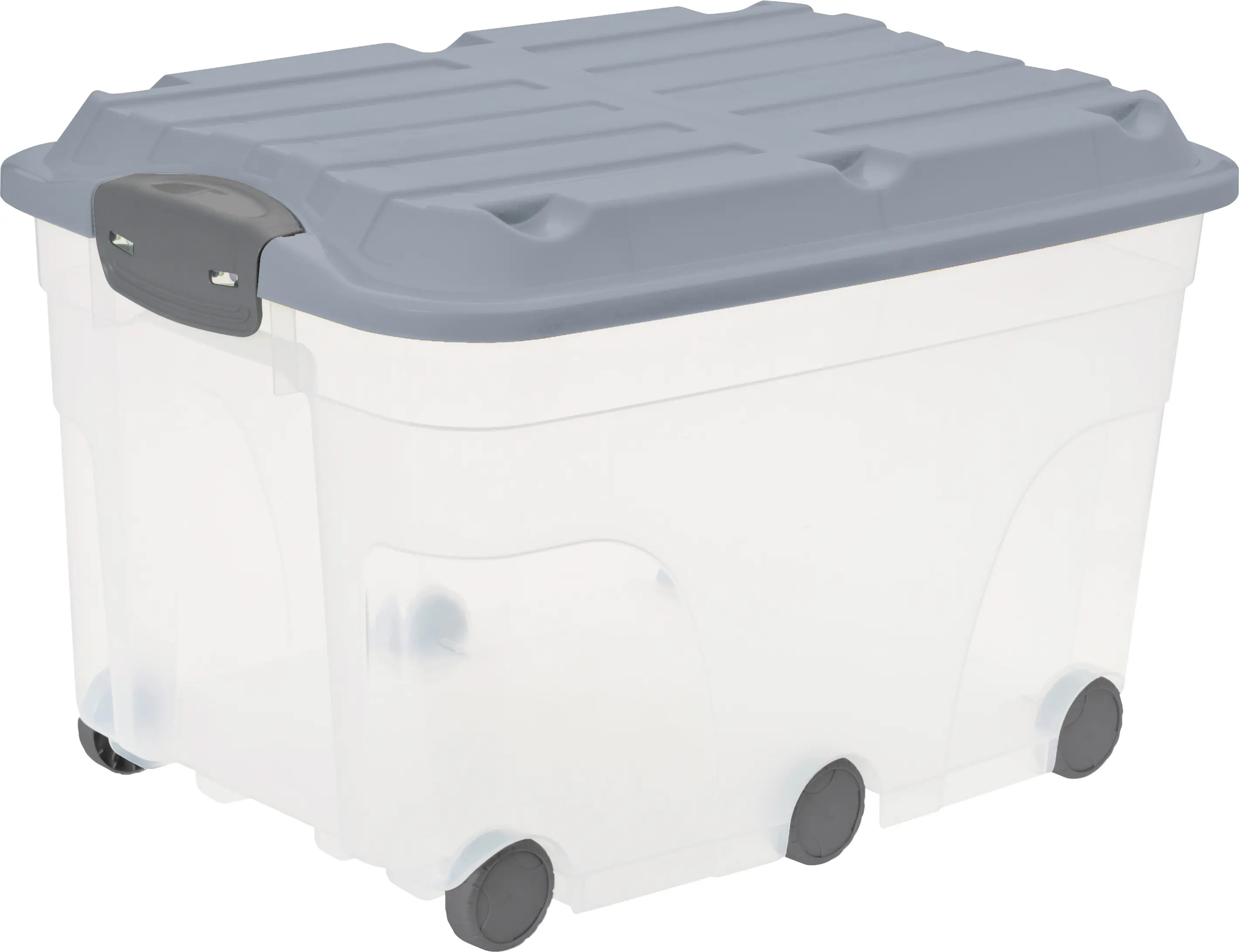 Rotho Aufbewahrungsbox mit Deckel 59,5 x 40 x 37 cm misty blau 