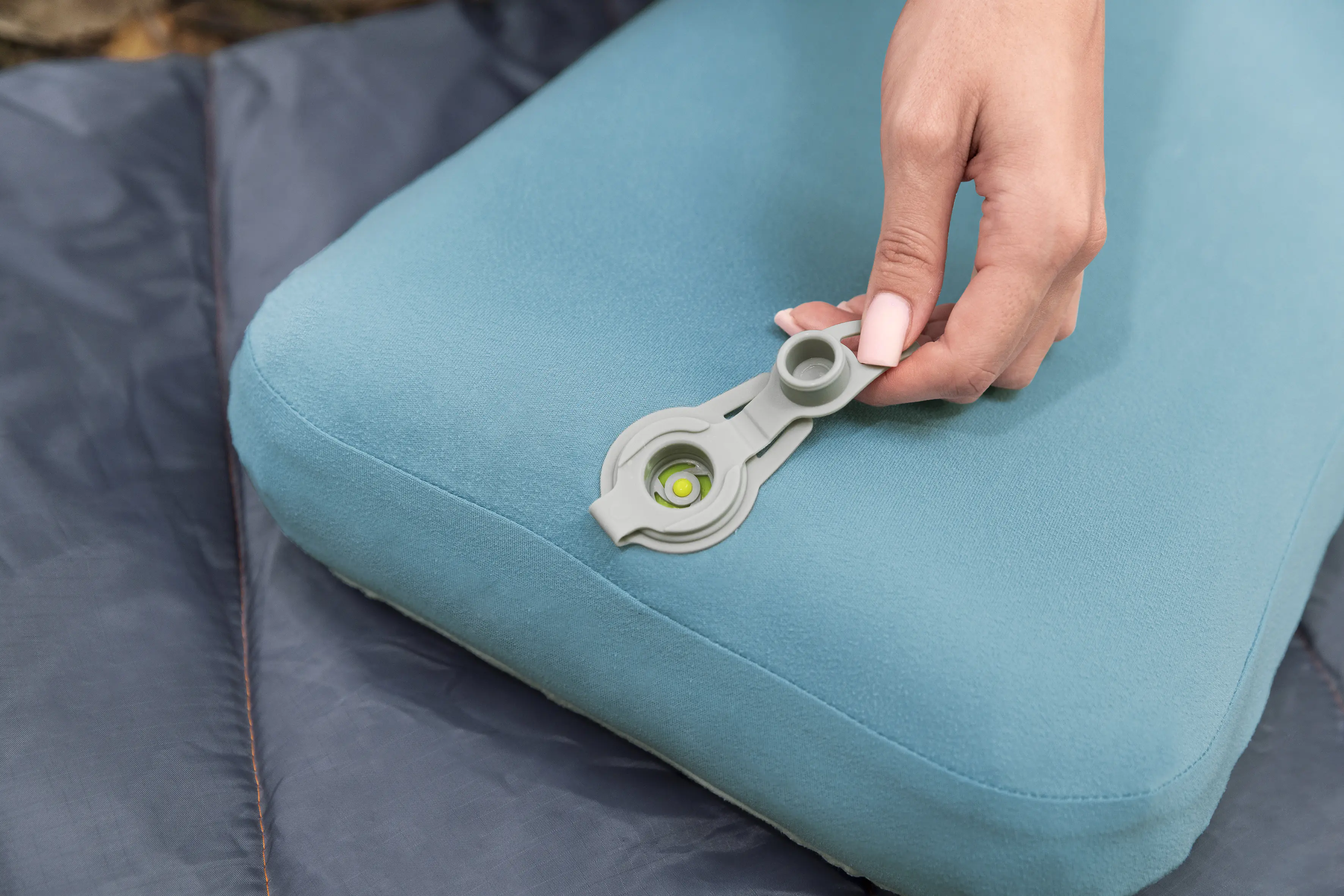 Bestway Luftkissen Alpinelie türkis 50 x 28 x 12 cm