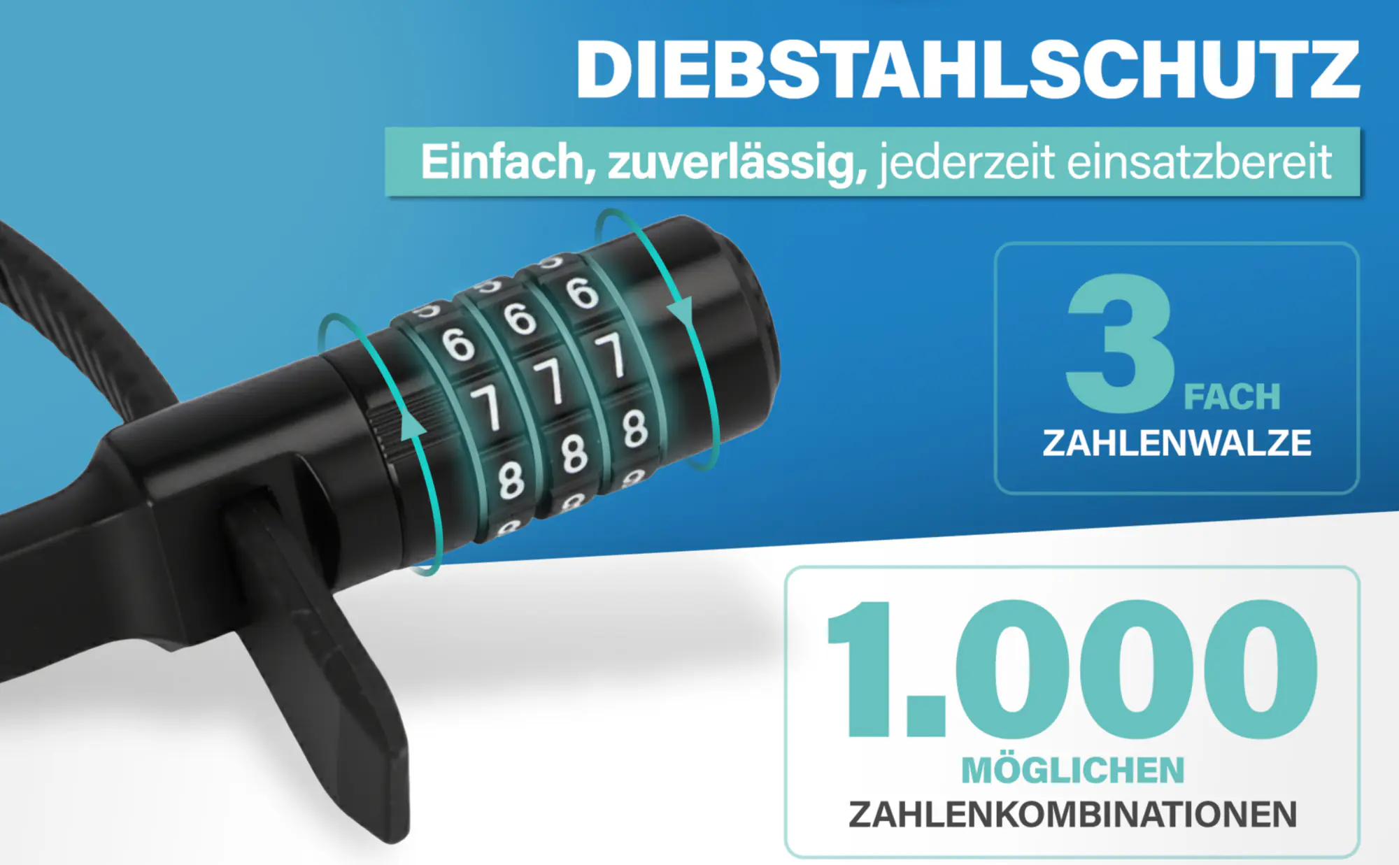 Fischer Kabelbinderschloss Fahrrad SN53/4 53 cm x Ø 4 mm schwarz