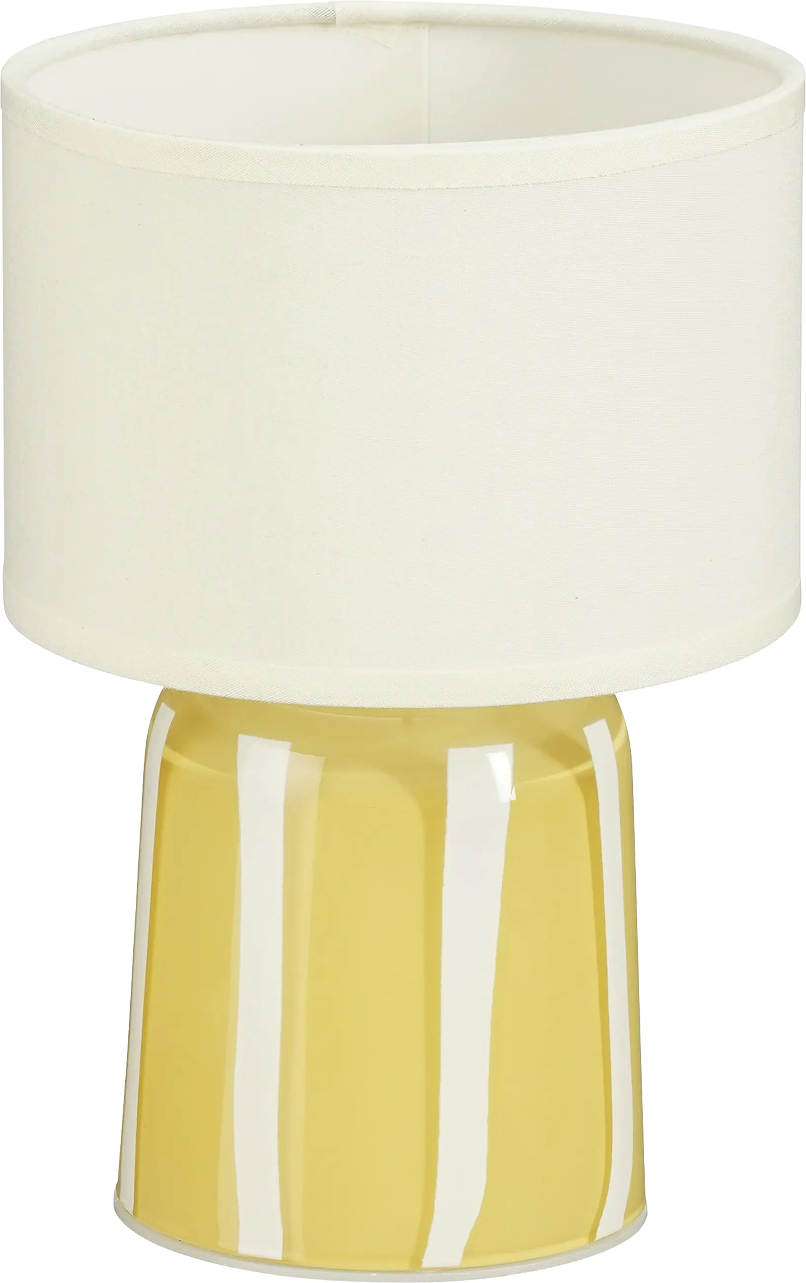 Mica Decorations LED Tischlampe gelb weiß Ø 14 x 20 cm warmweiß