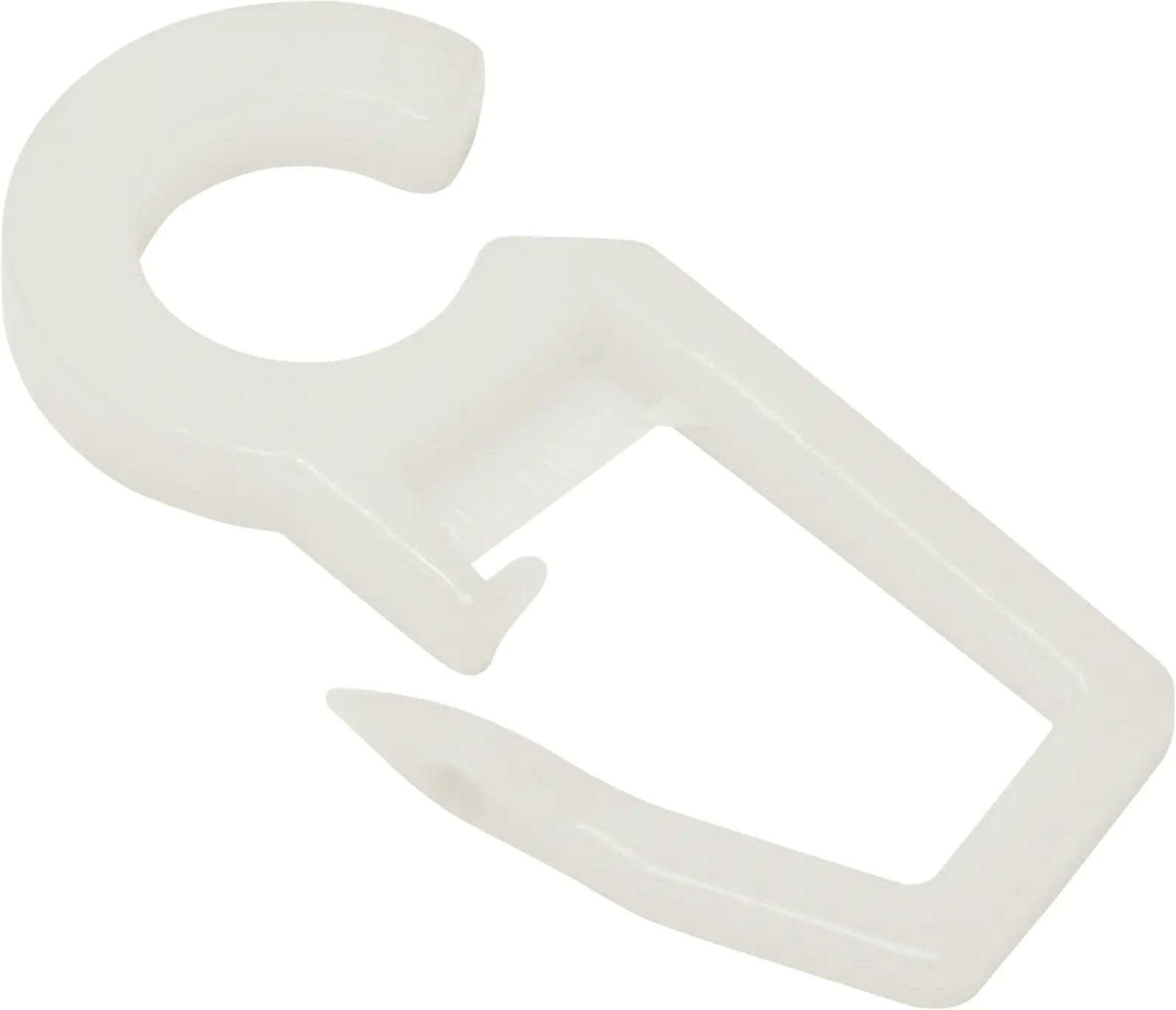 Gardinia Qualitäts-Faltenlegehaken weiß, 10 Stück