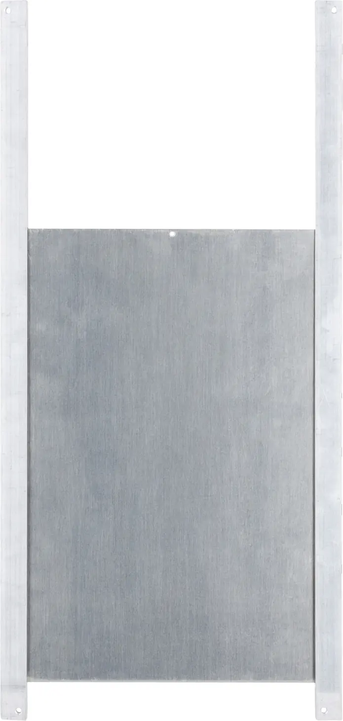 Kerbl Hühner Schiebetür 220 x 330mm Alu Silber, 22x33 cm