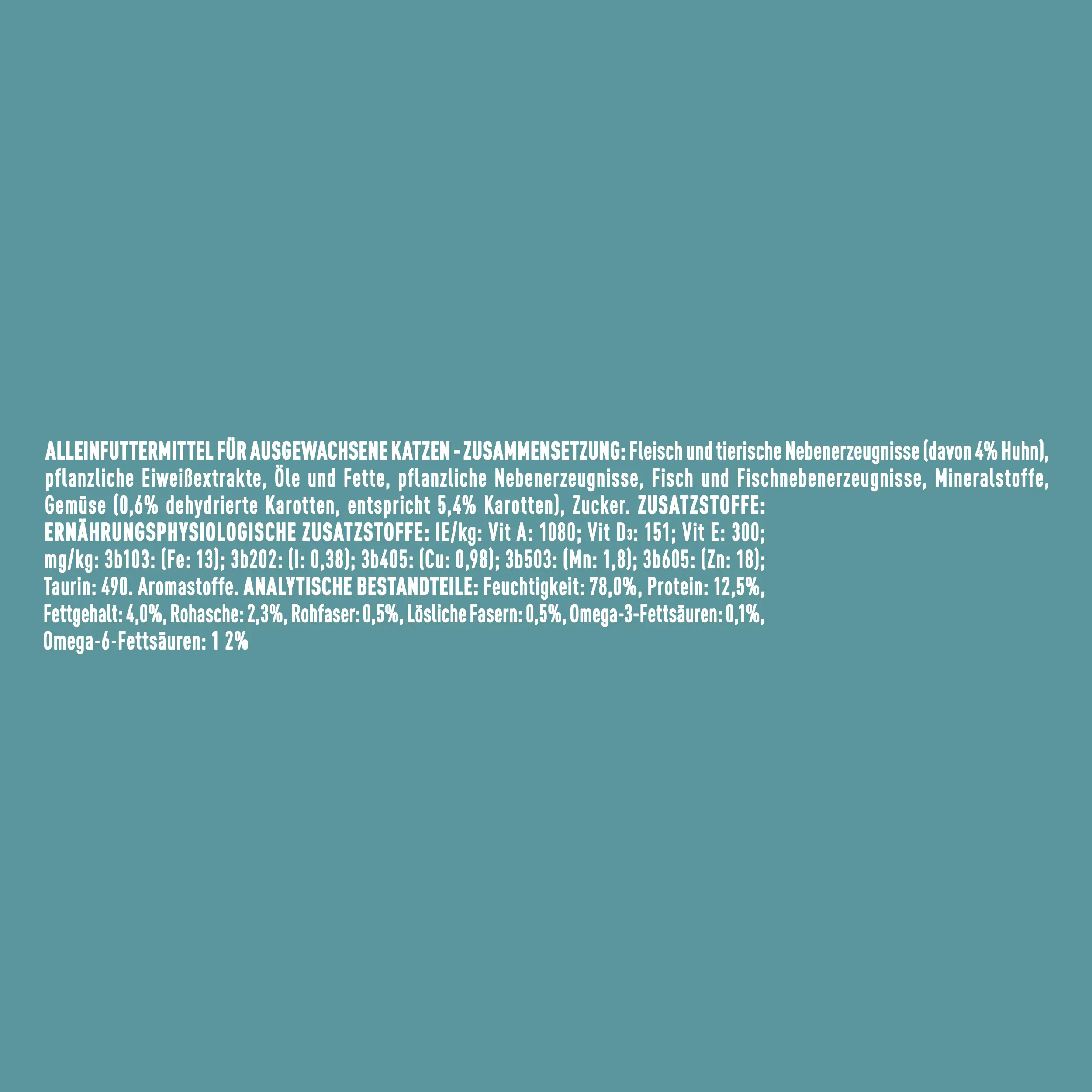Purina ONE Sensitive Huhn Katzennassfutter 85 g Purina ONE Sensitive Huhn Katzennassfutter 85 g