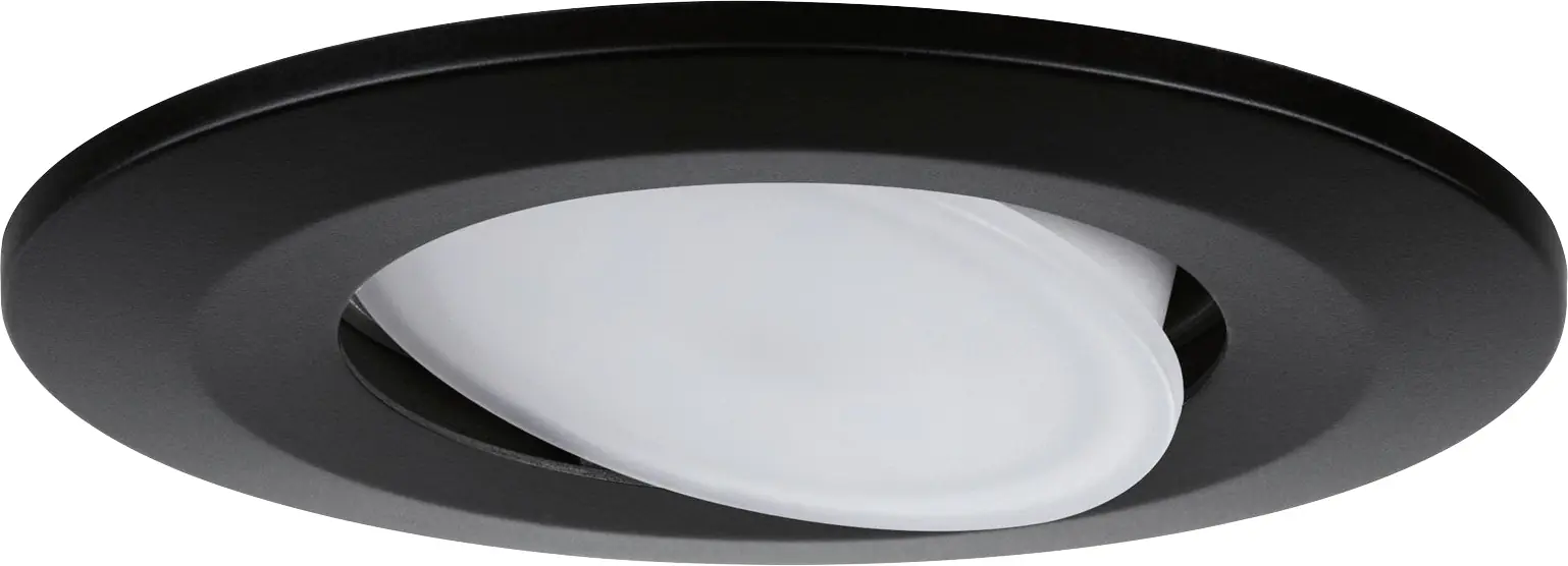 Paulmann LED Einbauleuchte Set Calla schwarz matt schwenkbar Ø 9 cm 