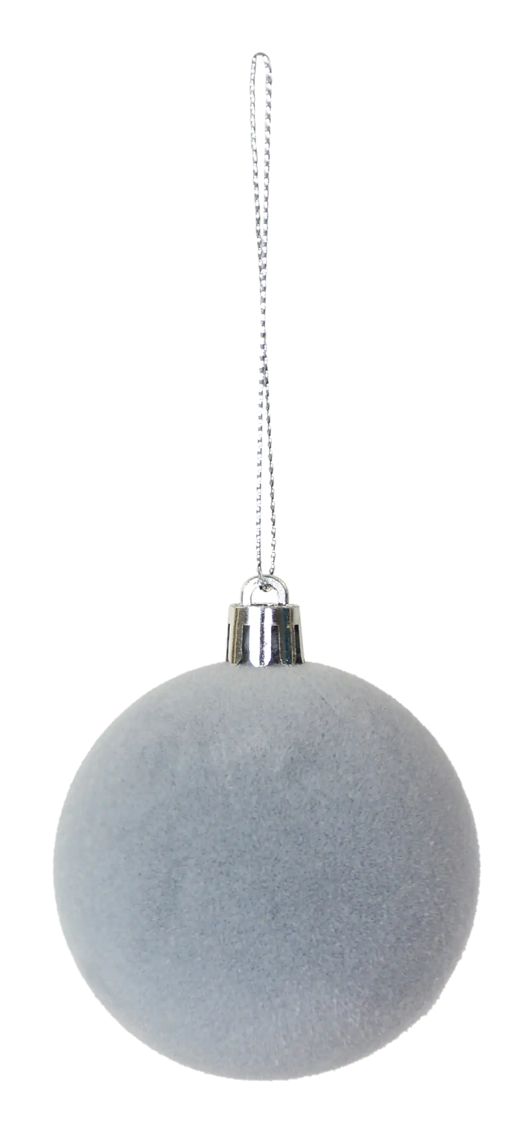 4004942608054 Riffelmacher Deko-Samtkugeln Ø 6 cm grau - 3 Stück