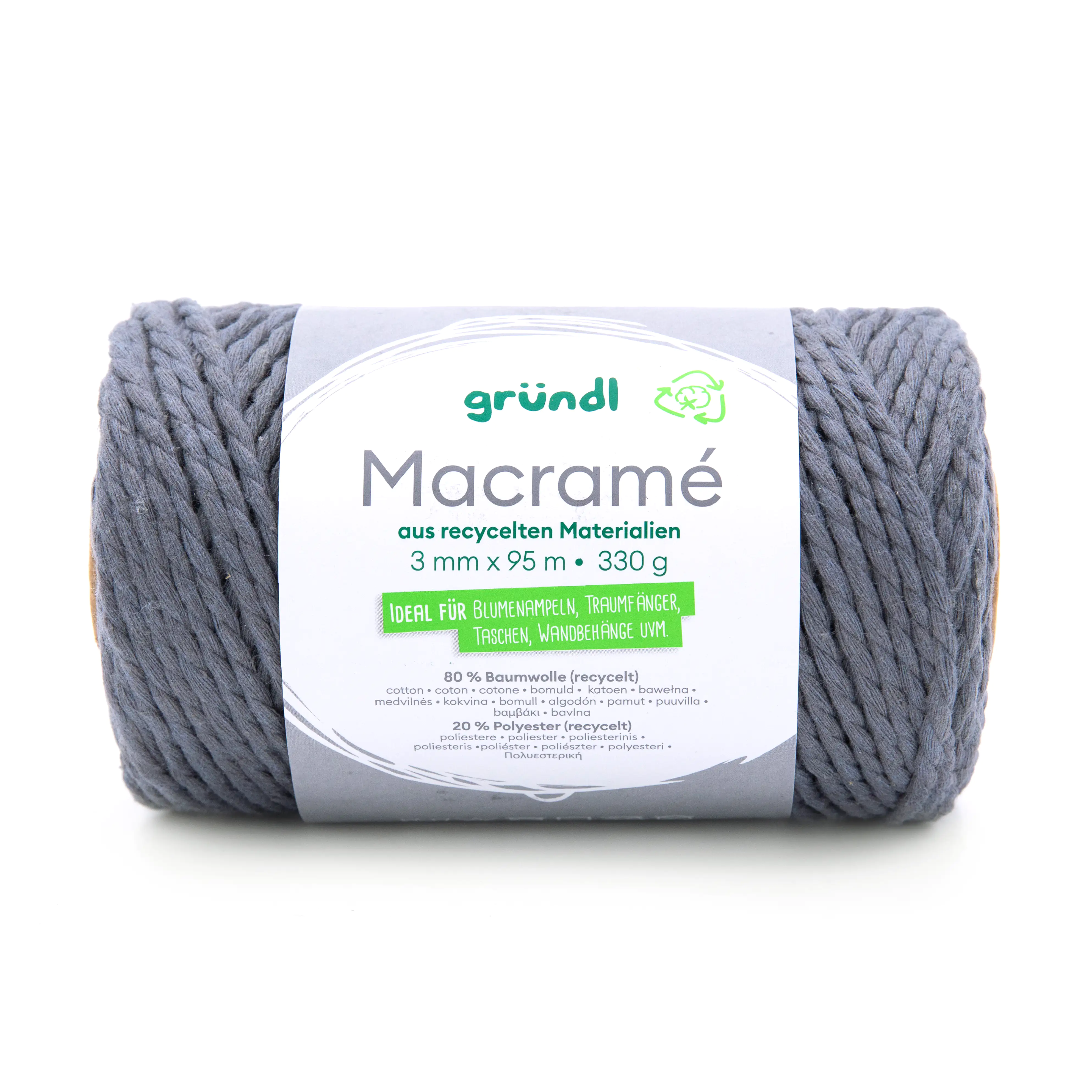 Gründl Macramé grau 330 g