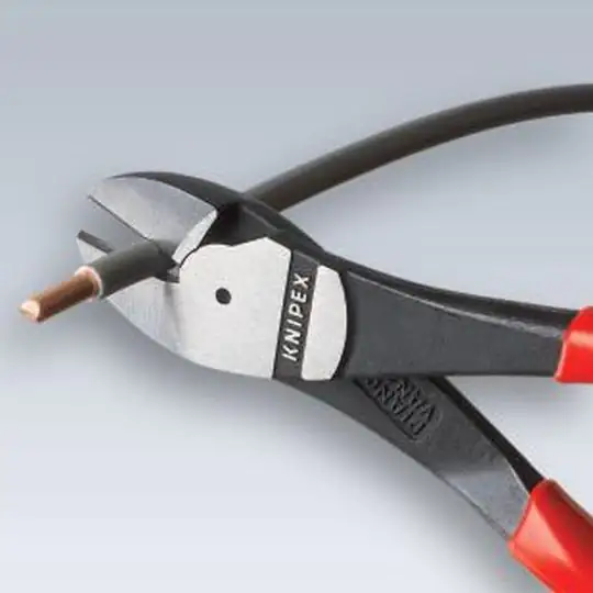 Knipex Kraftseitenschneider 200 mm schwarz Mehrkomponenten-Hülle