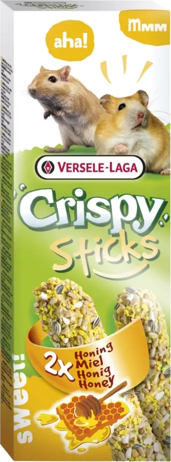 Crispy Sticks Hamster-Rennmäuse Honig 2 Stück 110 g