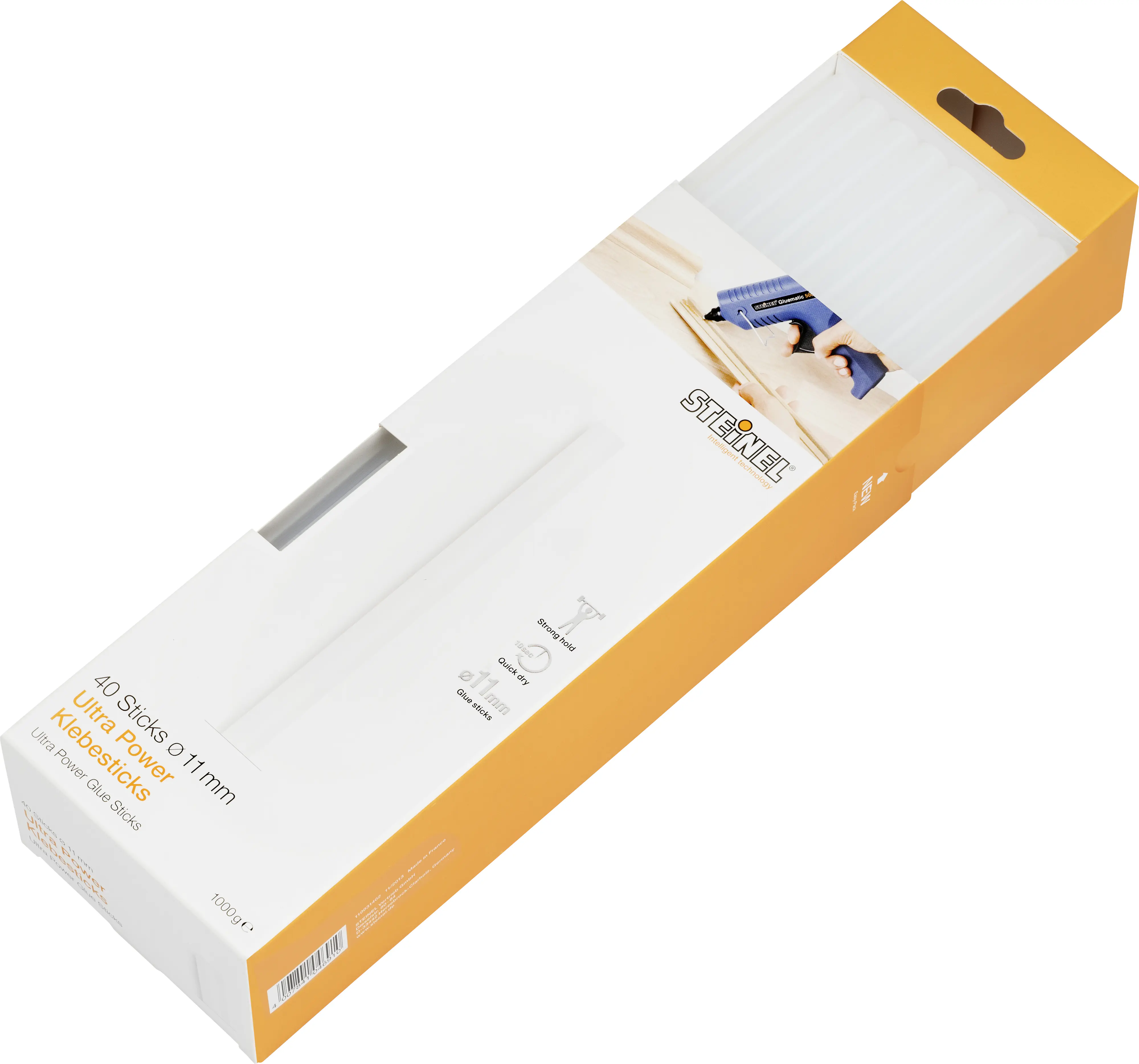 Steinel Klebesticks Ø 11 mm, stark (Ultra Power), 40 Stück Steinel Klebesticks Ø 11 mm, stark (Ultra Power), 40 Stück